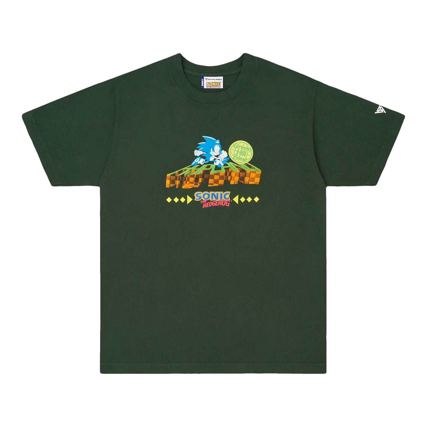 SONIC GREEN HILL ZONE SHIRT (FOREST GREEN)