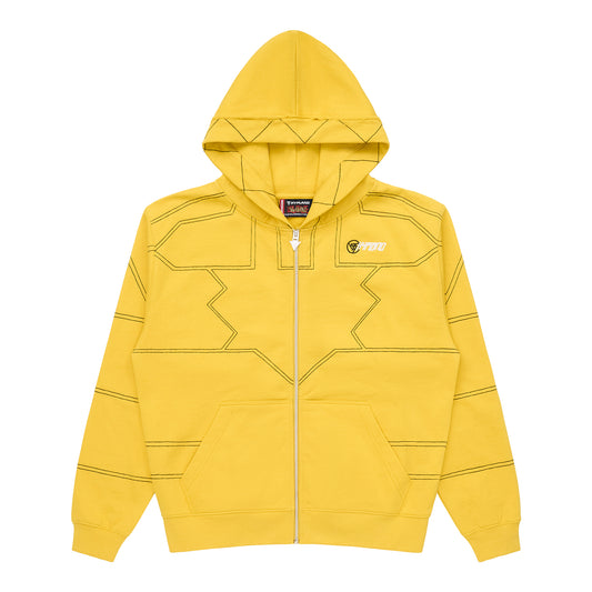 YUGIOH PUZZLE ZIP HOODIE (YELLOW)