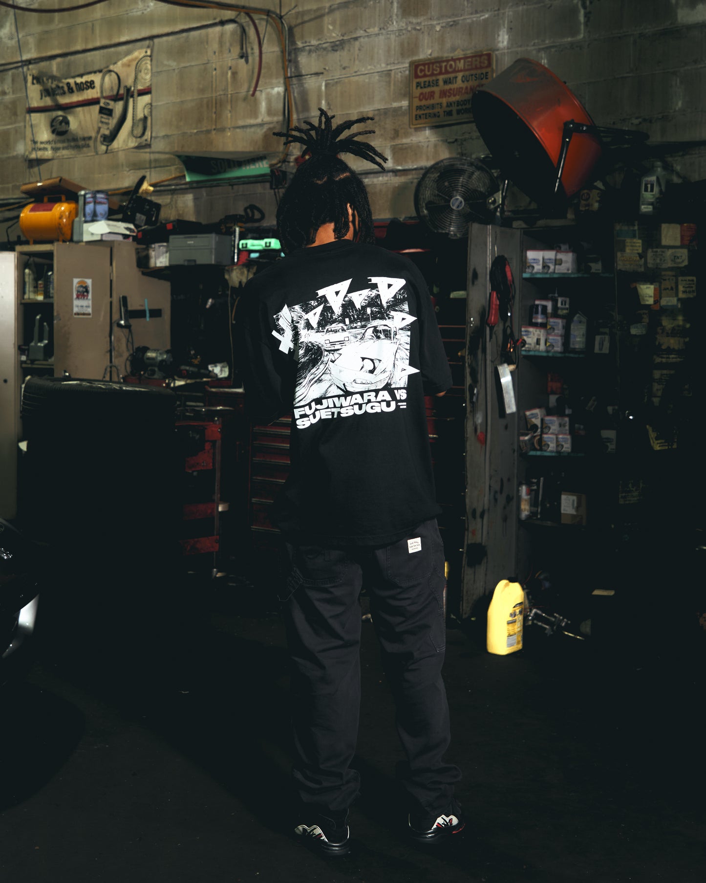 INITIAL D FUJI VS SUETSU SHIRT (BLACK)