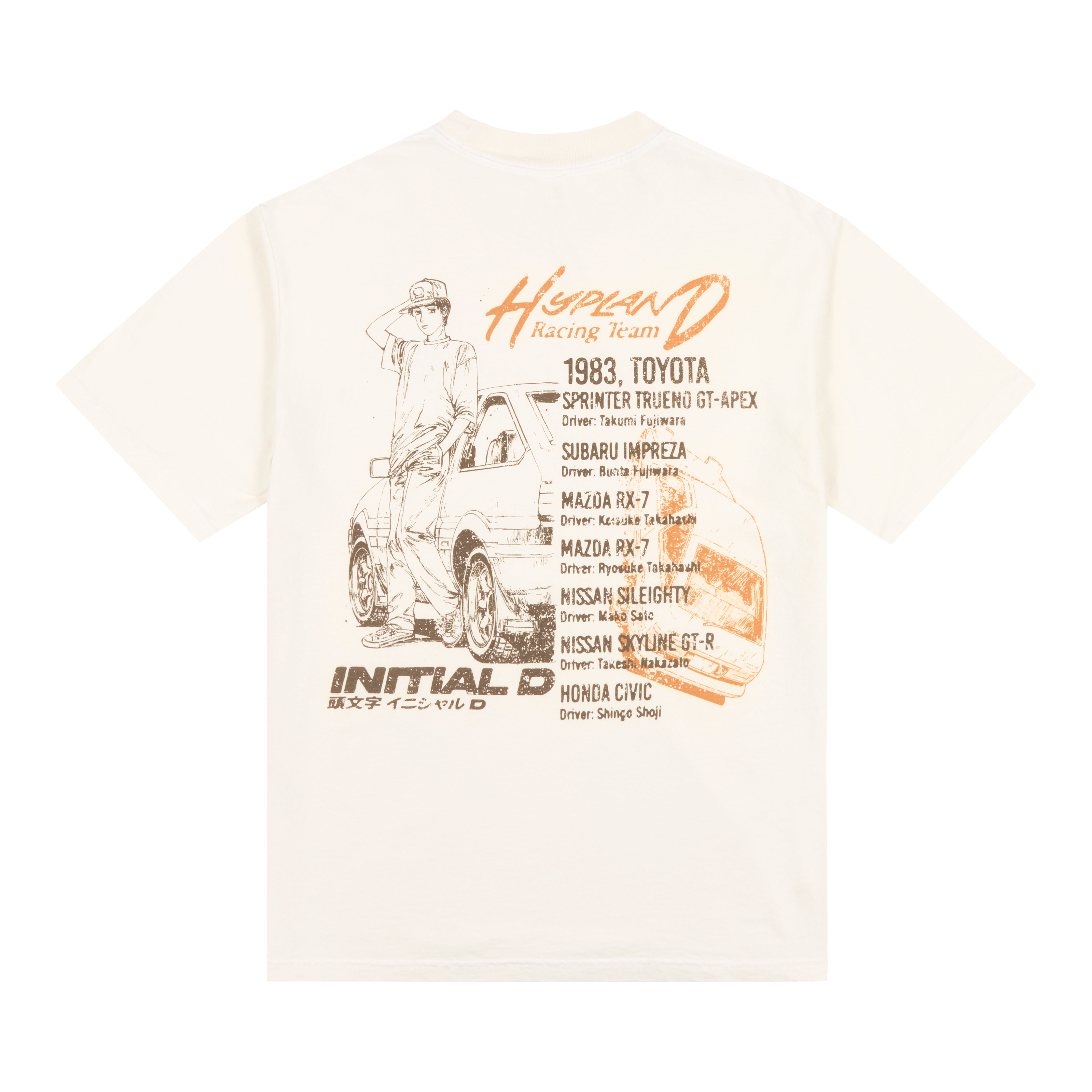 INITIAL D RACING TEAM SHIRT (CREAM) – Hypland