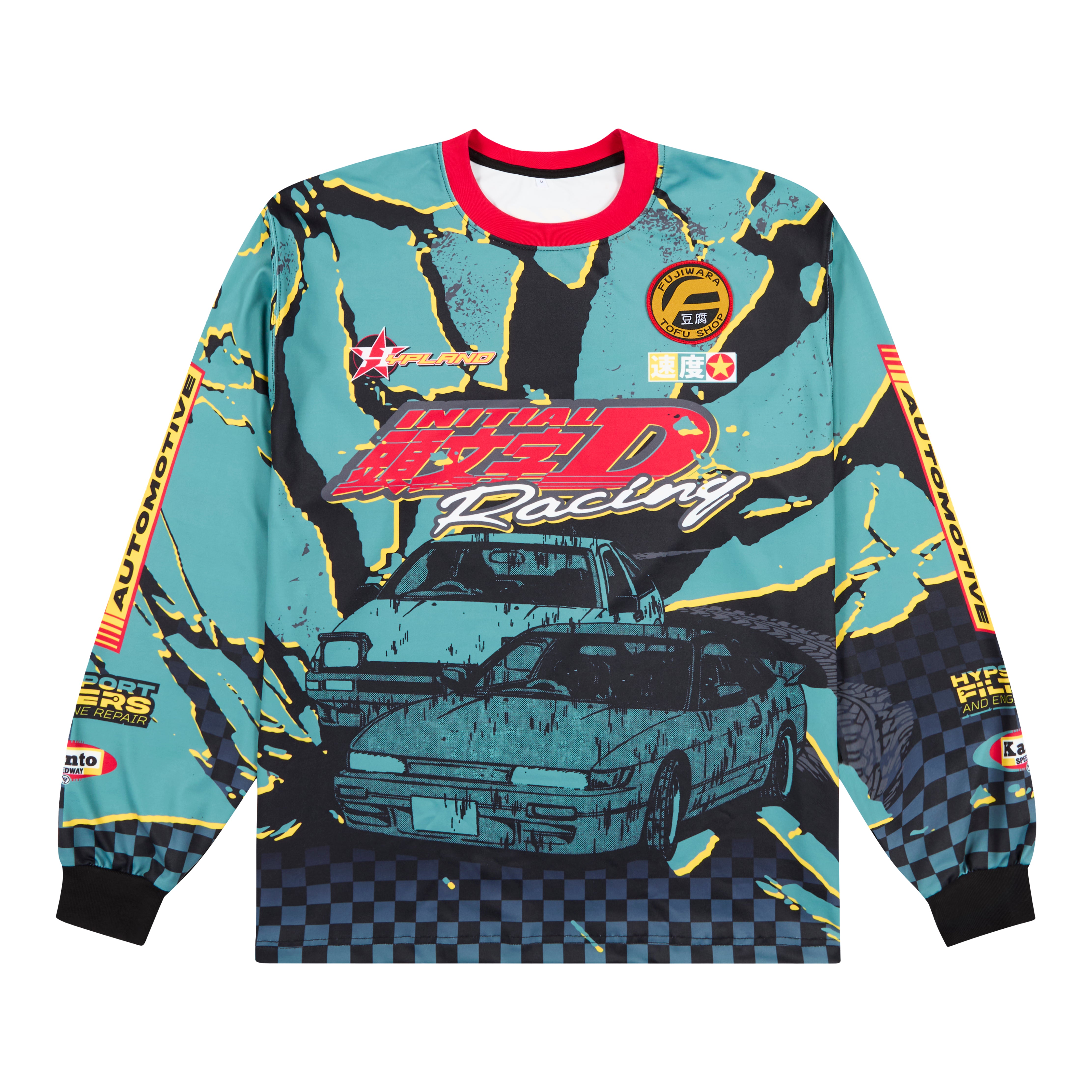 INITIAL D MOTO LONG SLEEVE SHIRT (GREEN) – Hypland
