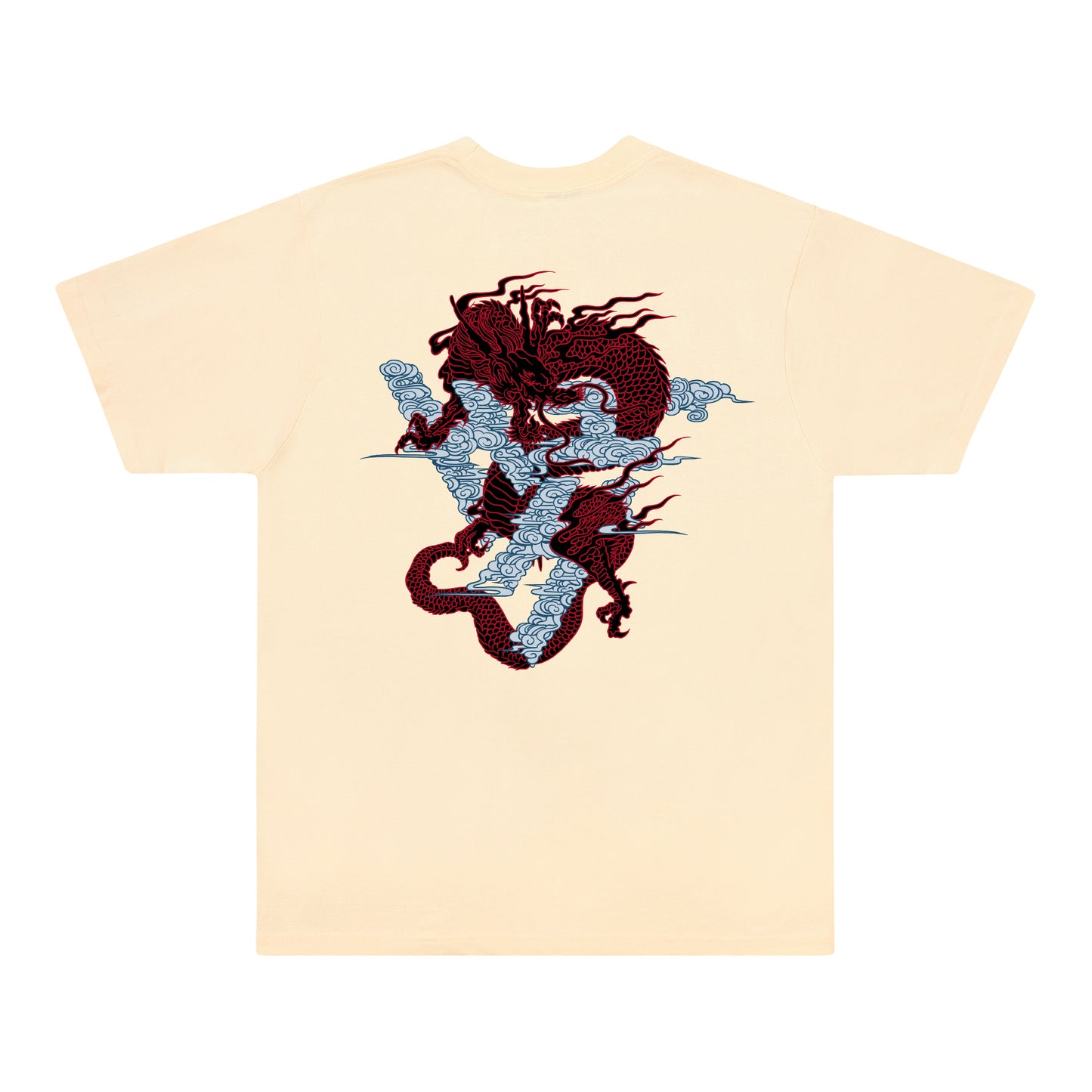 JAPANESE DRAGON LOGO SHIRT (CREAM)