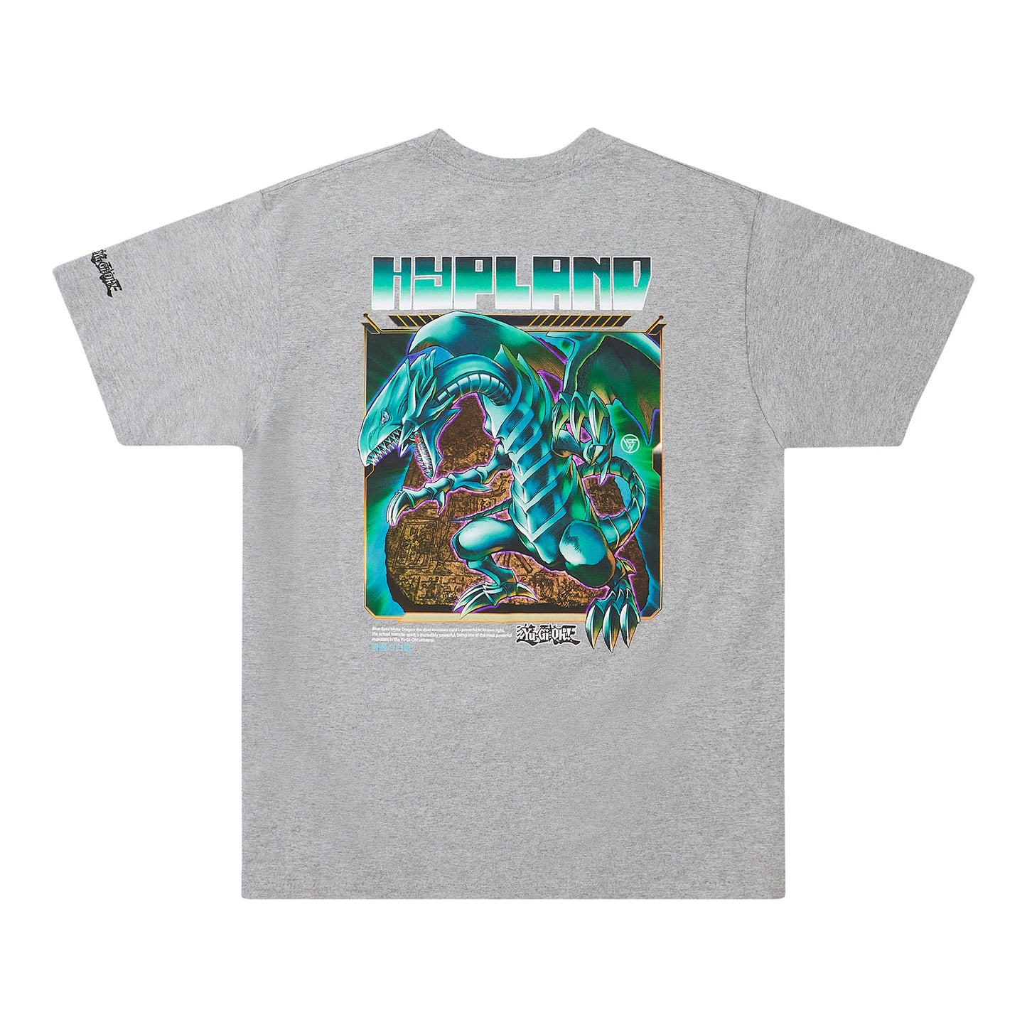 YUGIOH BLUE EYES SHIRT (HEATHER GREY)