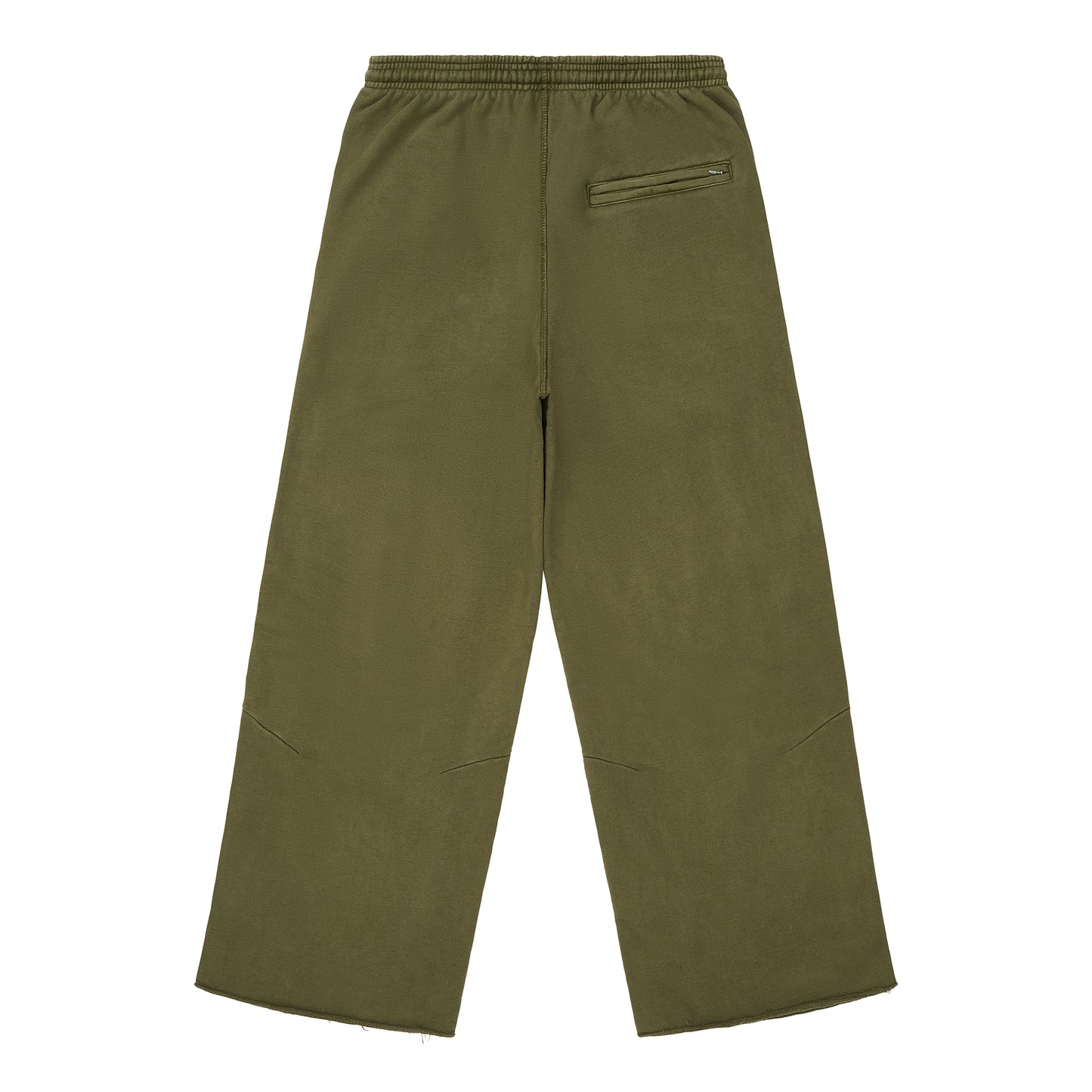 HYPLAND HEAVY WEIGHT PLEATED LOGO SWEAT PANTS (OLIVE)