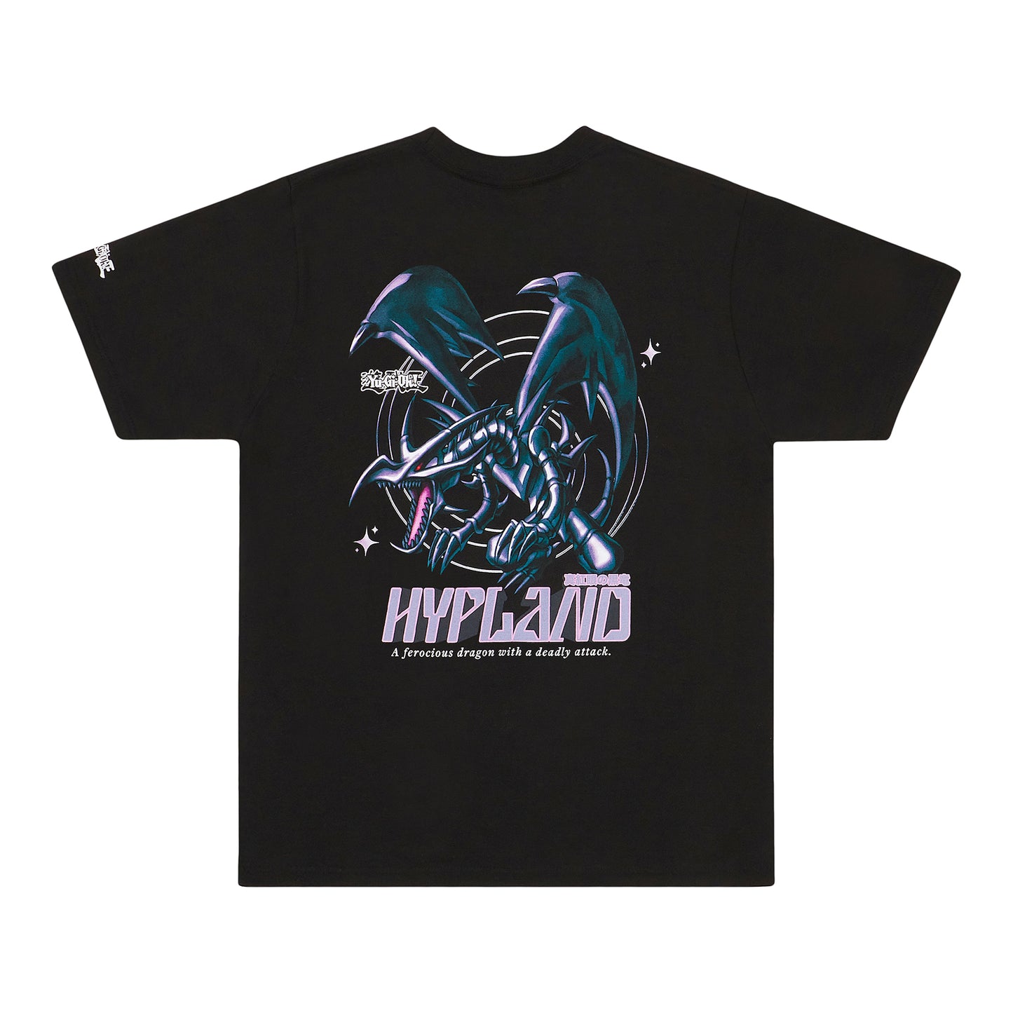 YUGIOH RED EYES SHIRT (BLACK)