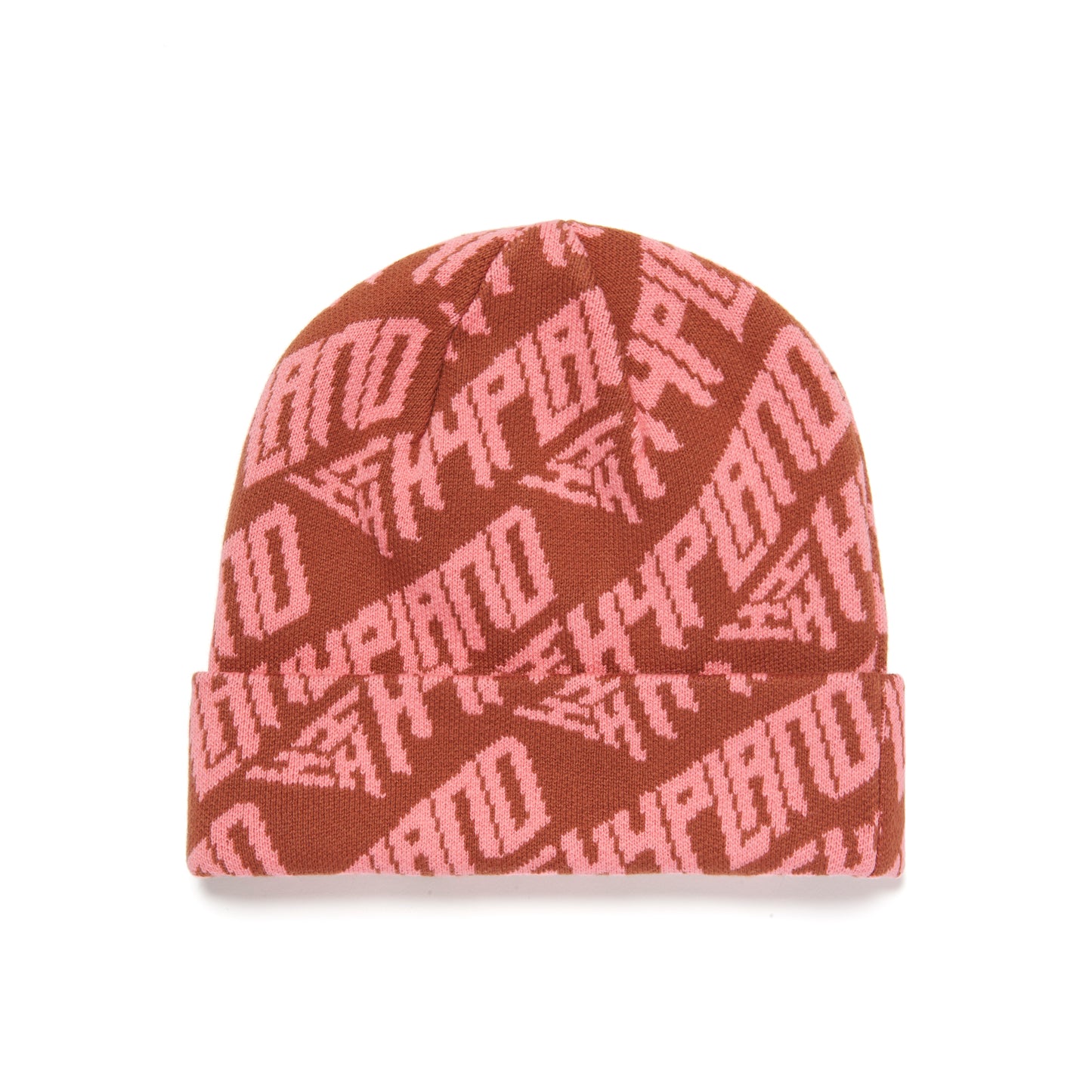 HYPLAND SKULL BEANIE (PINK/BROWN)