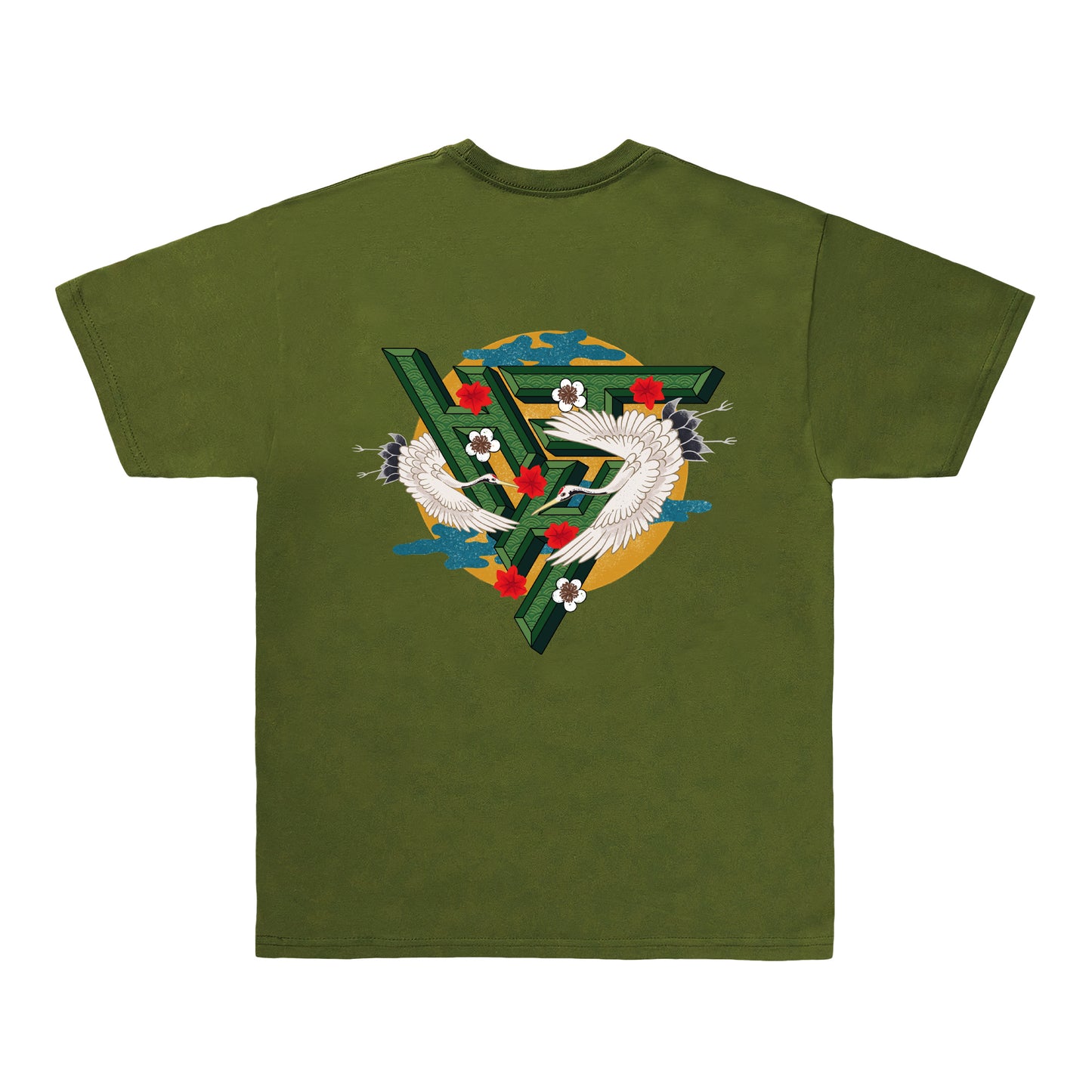 SWAN LOGO SHIRT (OLIVE)