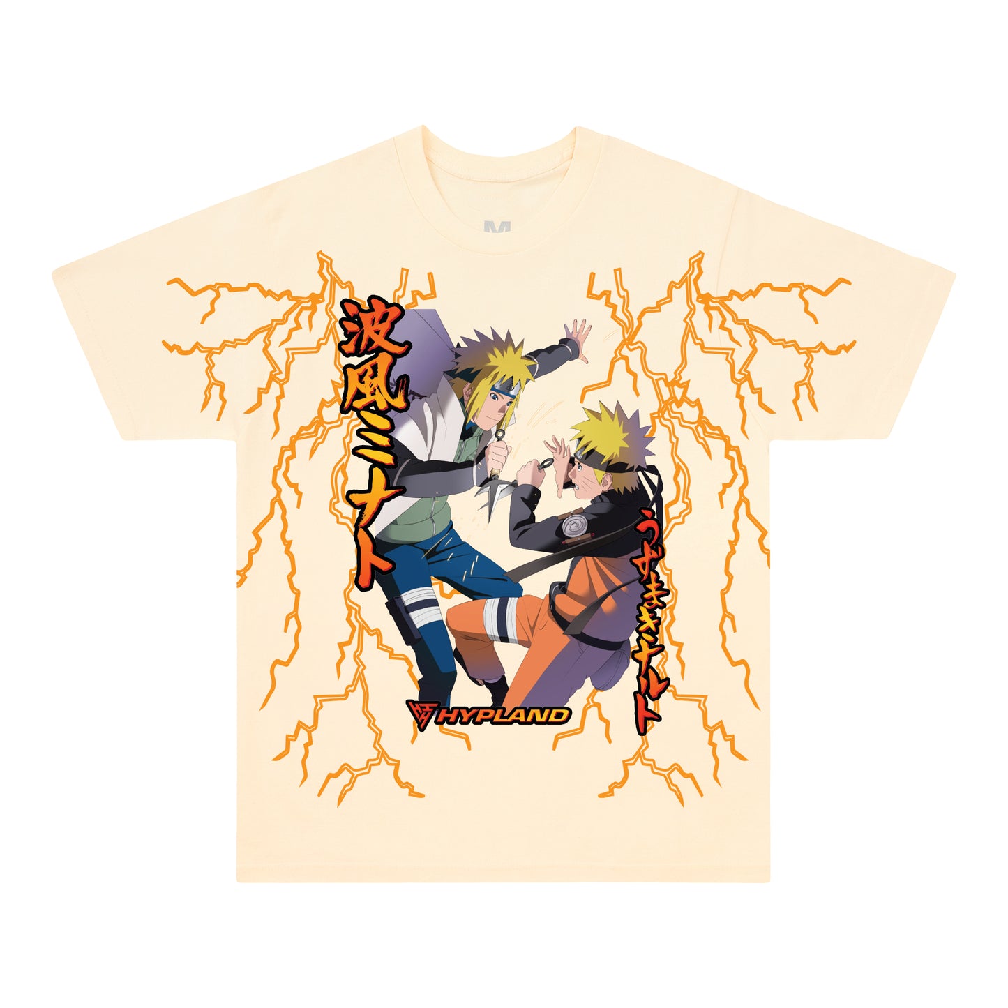SHIPPUDEN MINATO THUNDER SHIRT (CREAM)