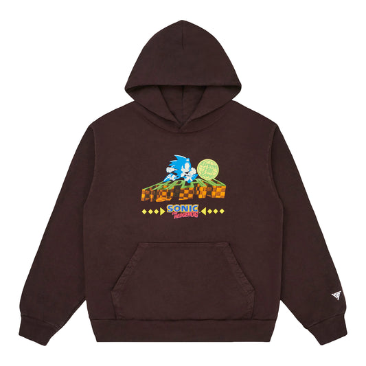 SONIC GREEN HILL ZONE HOODIE (CHOCOLATE)