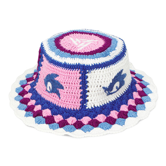 SONIC BLUR CROCHET BUCKET HAT (PURPLE/BLUE)