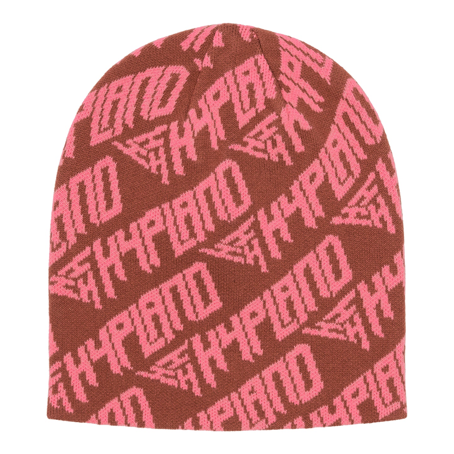 HYPLAND SKULL BEANIE (PINK/BROWN)
