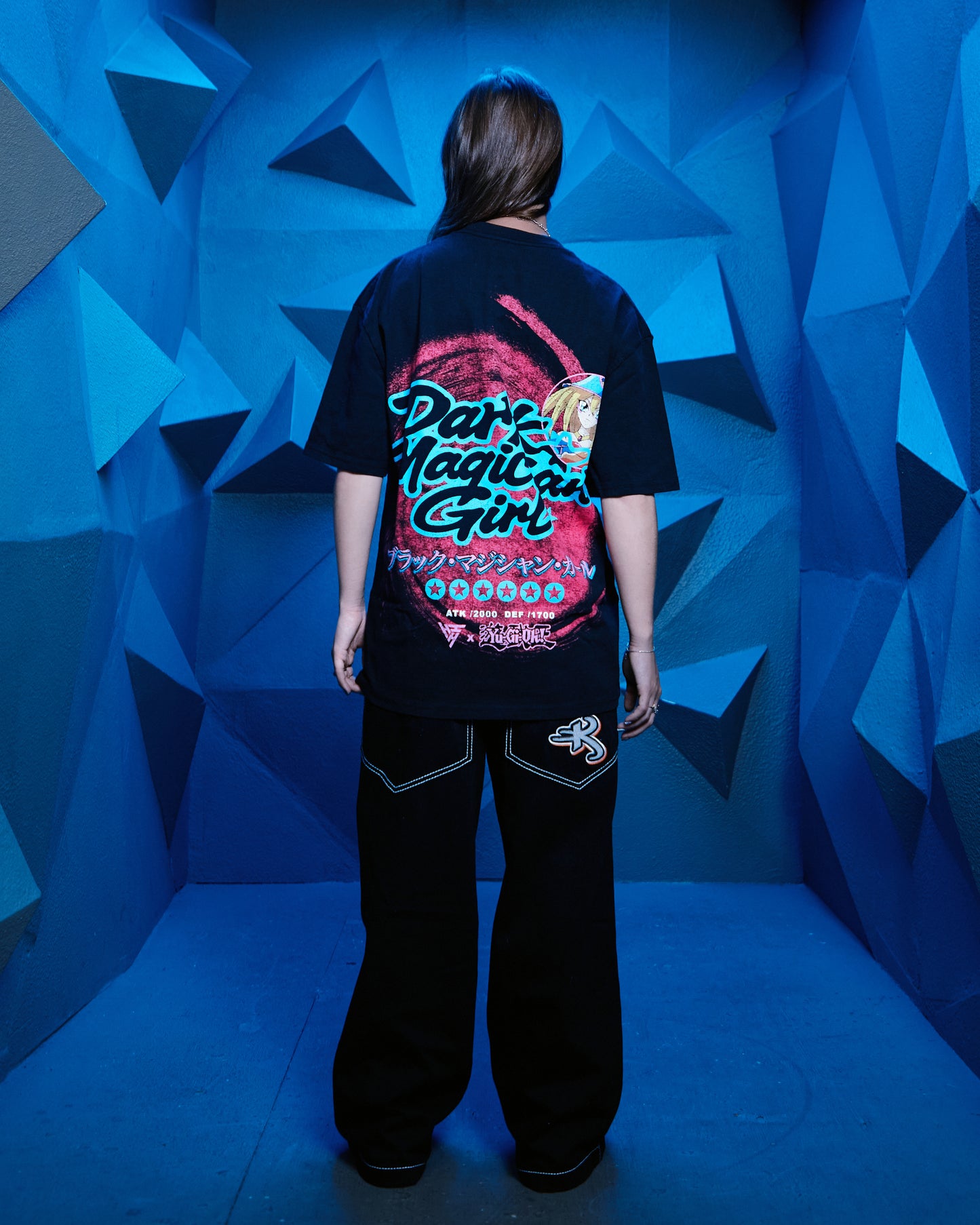 YUGIOH DARK MAGICIAN GIRL V1 JUMBO PRINT SHIRT (BLACK)