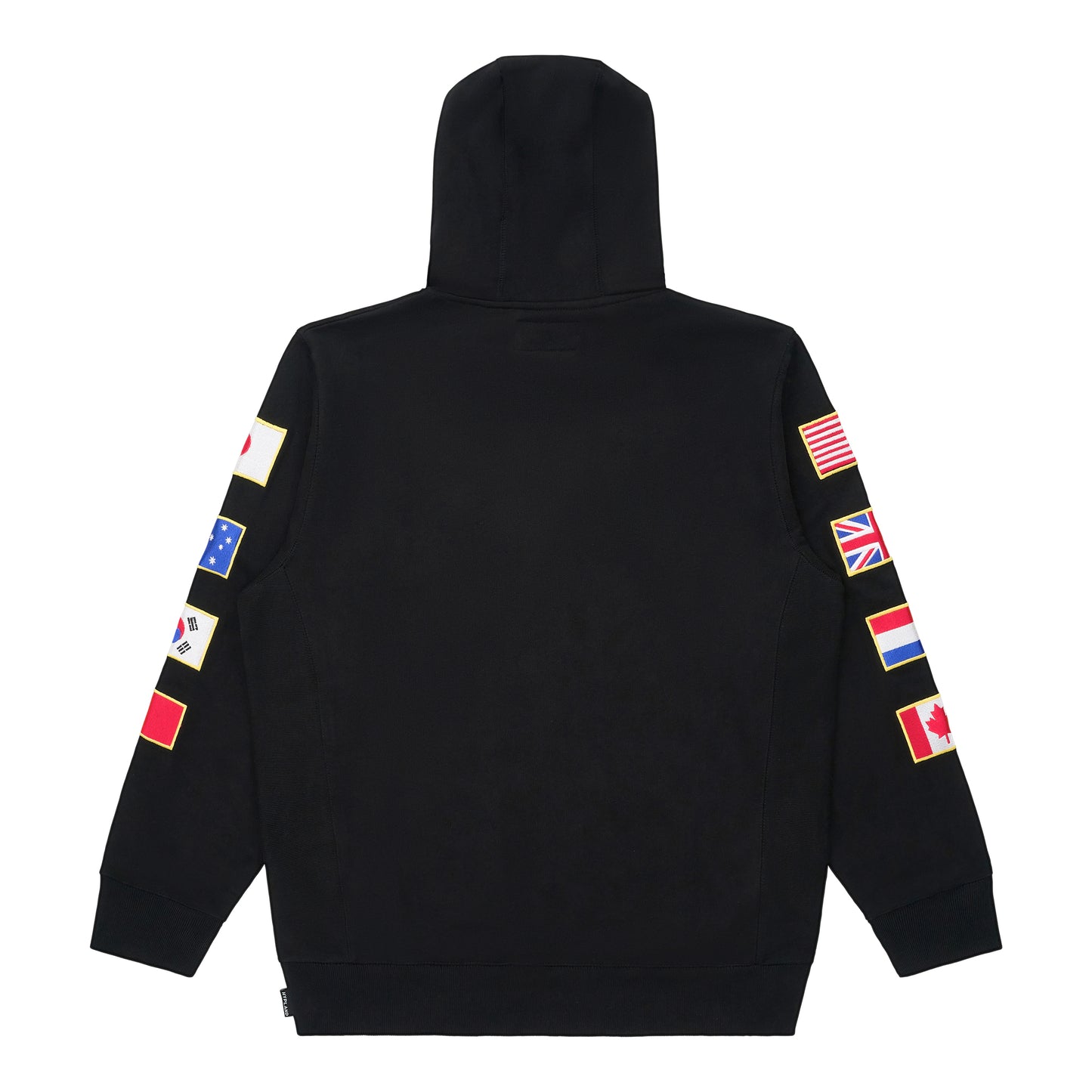HYPLAND WORLDWIDE FLAG HOODIE (BLACK)
