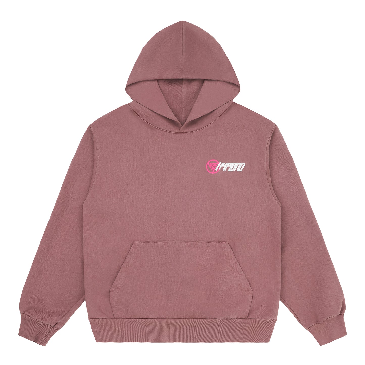HYPLAND SLANT LOGO HOODIE (MAUVE)