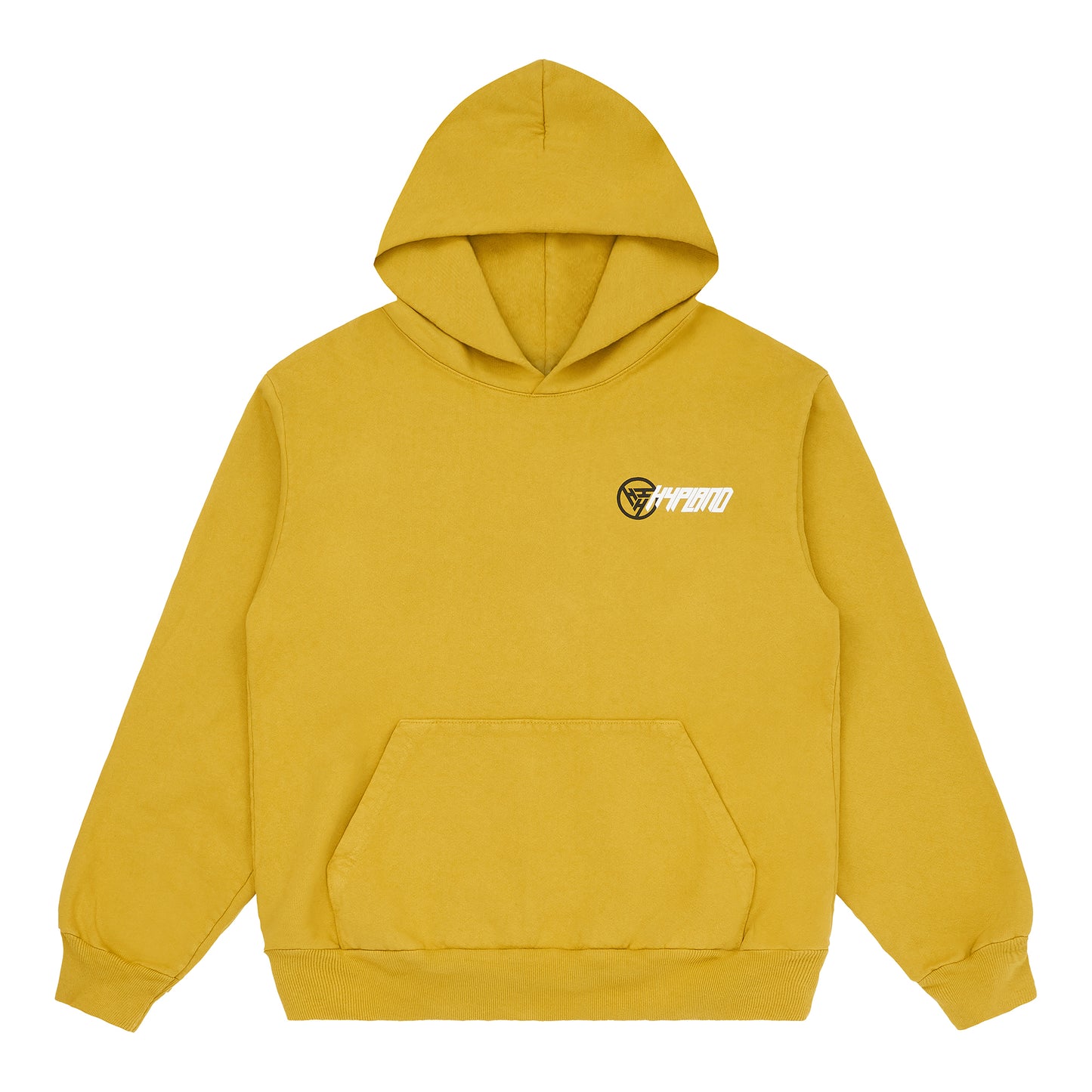 HYPLAND SLANT LOGO HOODIE (MUSTARD)