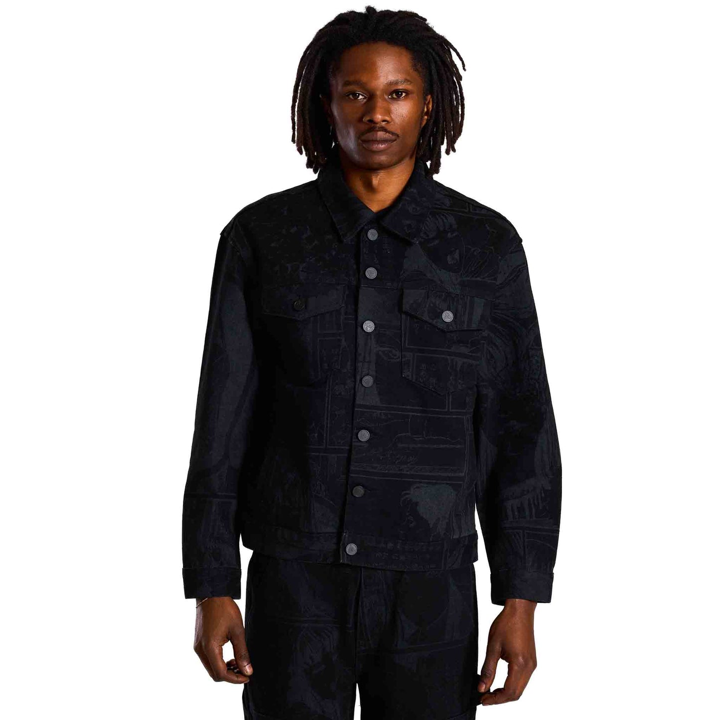 JUNJI ITO DENIM TRUCKER JACKET (BLACK)