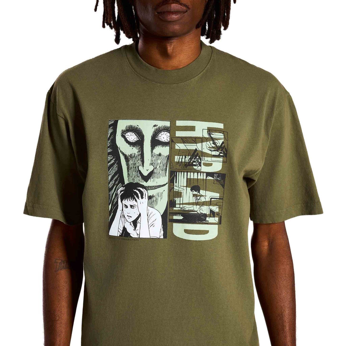 JUNJI ITO DISTRACTIONS SHIRT (ARMY)