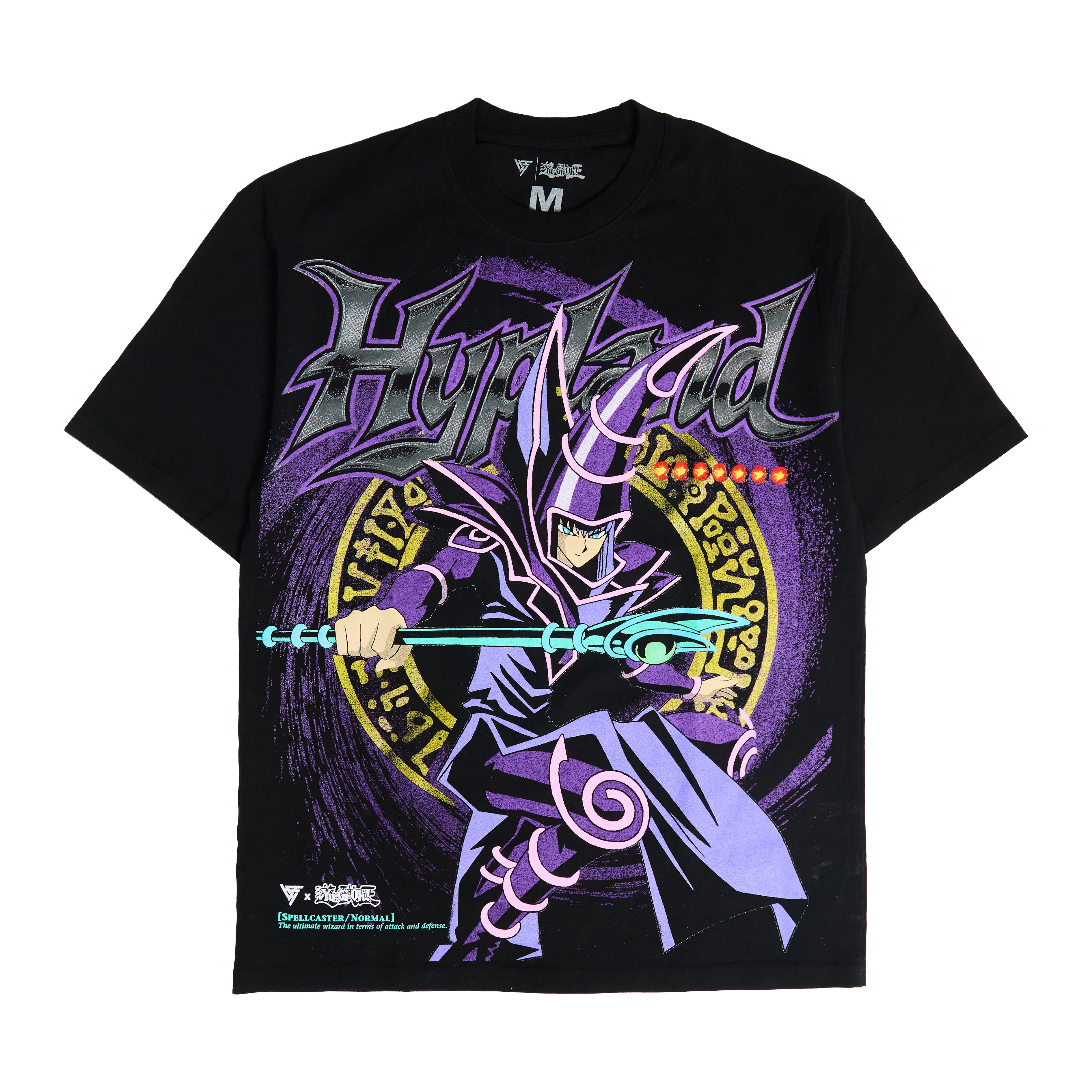 YUGIOH DARK MAGICIAN JUMBO PRINT SHIRT (BLACK) SMALL