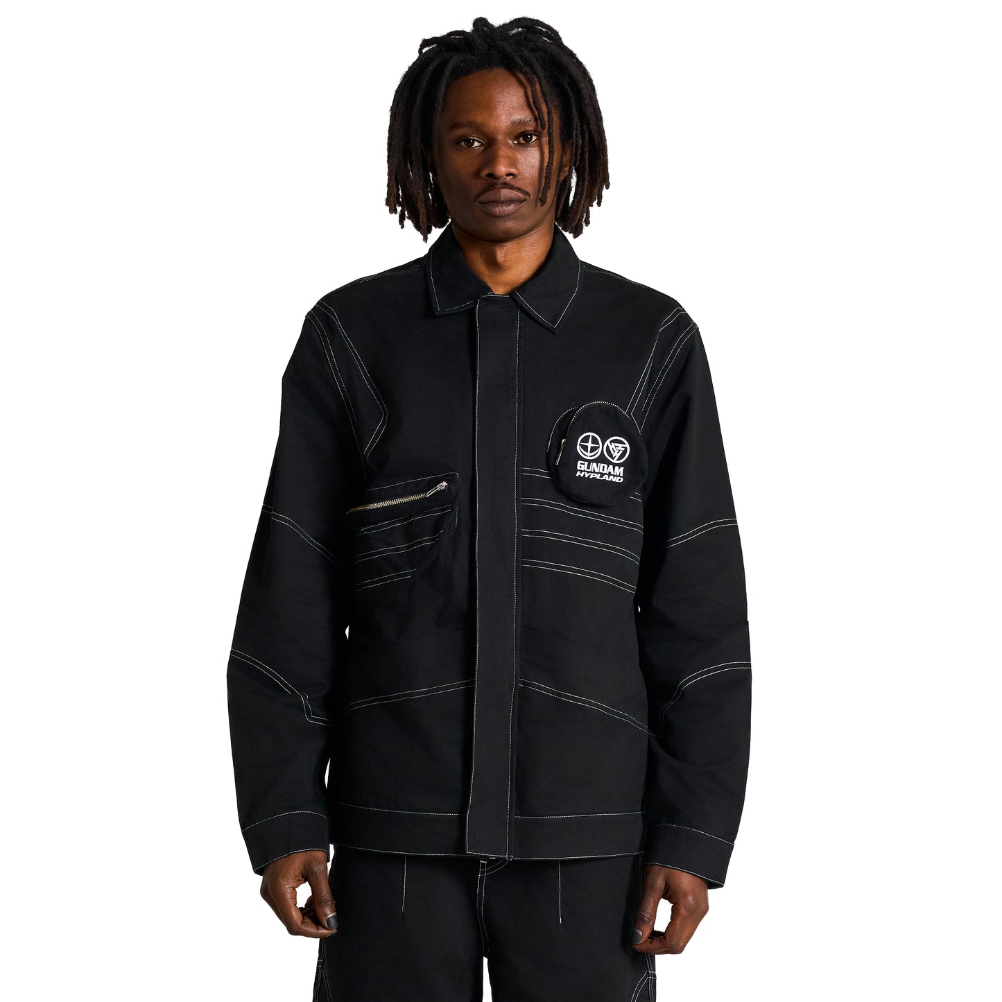 GUNDAM BRUSHED TWILL JACKET (BLACK)