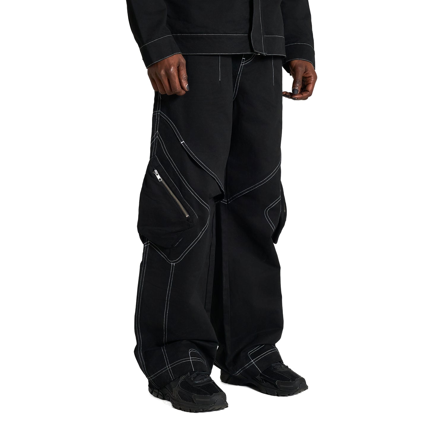 GUNDAM BRUSHED TWILL PANTS (BLACK)