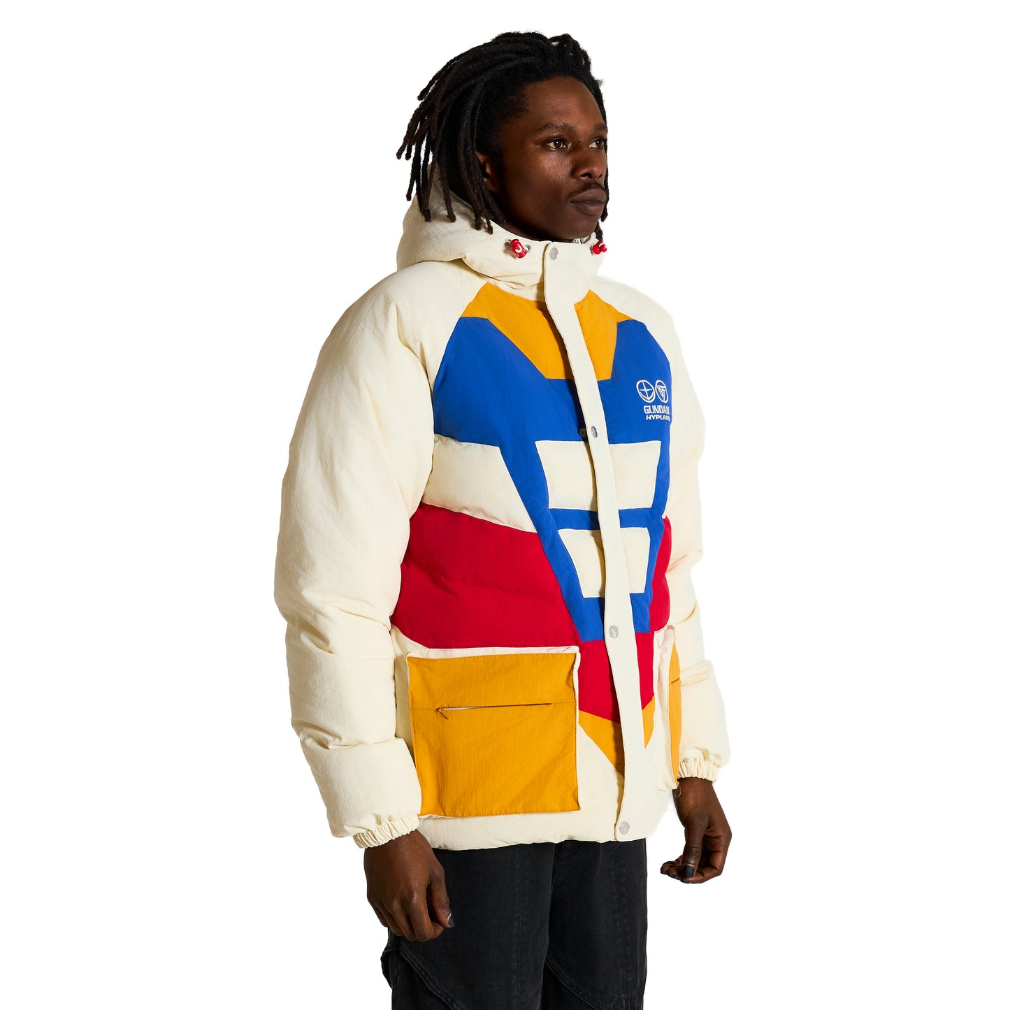 GUNDAM RX-78-2 REVERSIBLE PUFFER JACKET (WHITE)