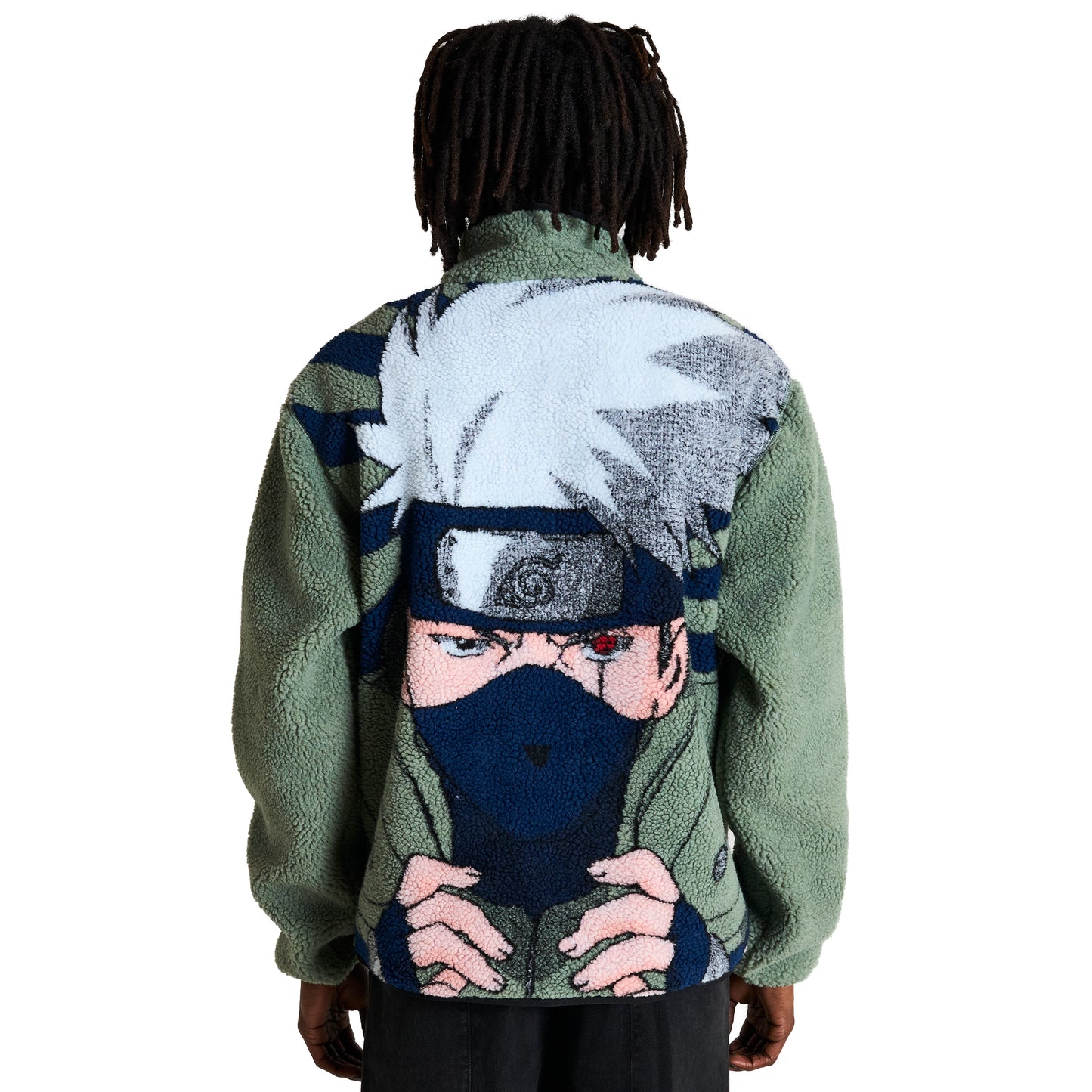 SHIPPUDEN KAKASHI SHERPA JACKET (ARMY)