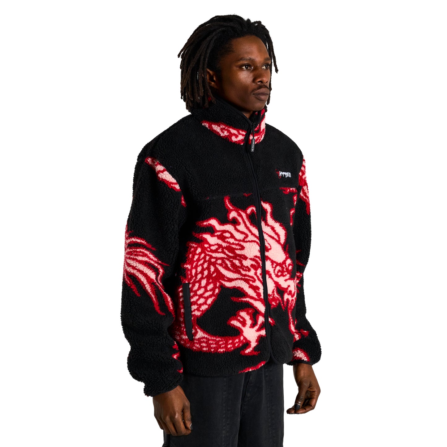 YEAR OF THE DRAGON SHERPA JACKET (BLACK)