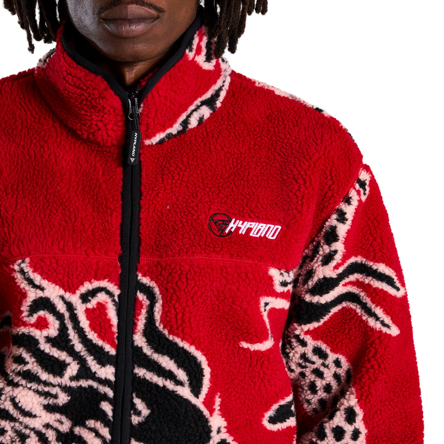 YEAR OF THE DRAGON SHERPA JACKET (RED)