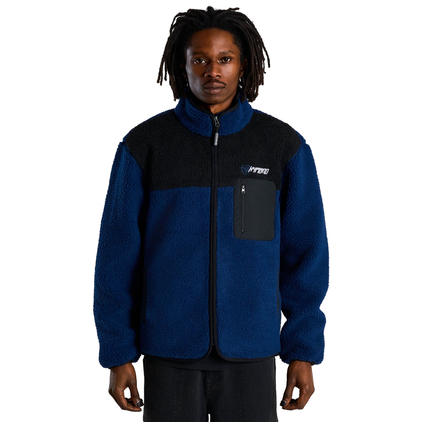 HXH LEORIO SHERPA JACKET (NAVY)