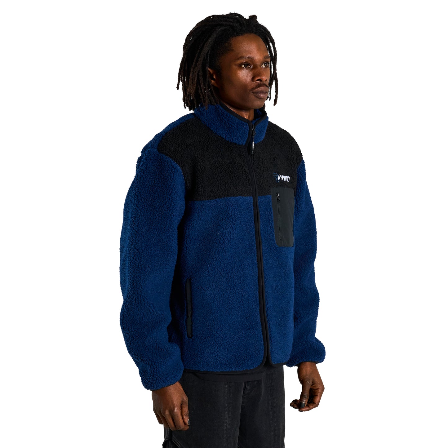 HXH LEORIO SHERPA JACKET (NAVY)