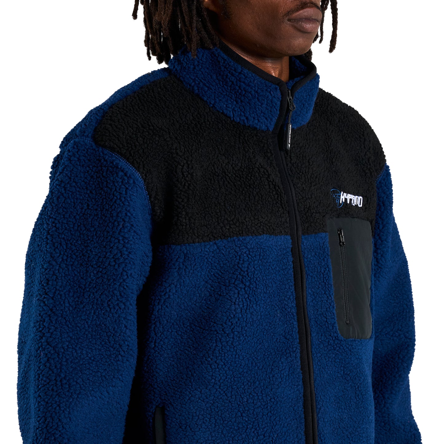 HXH LEORIO SHERPA JACKET (NAVY)