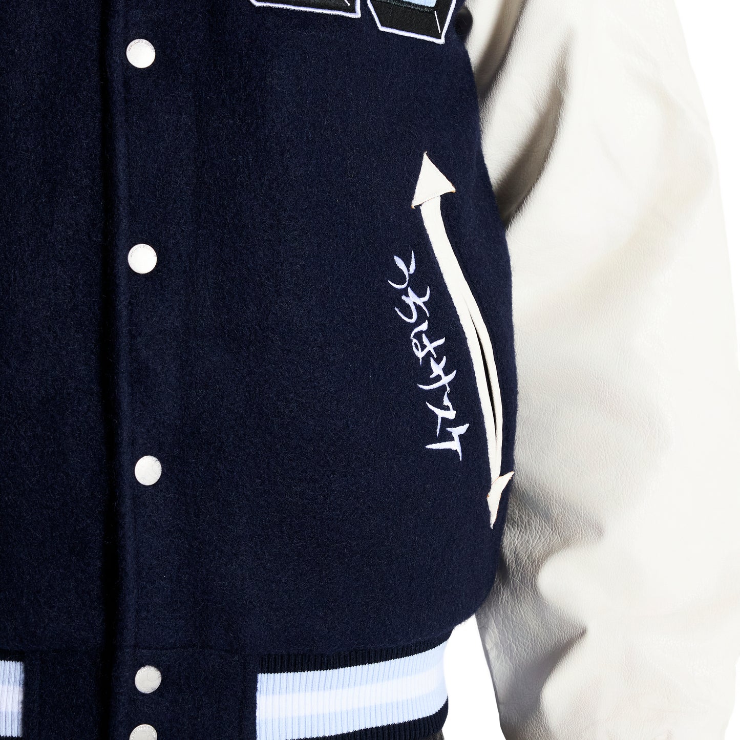 SHIPPUDEN SASUKE VARSITY JACKET (NAVY)