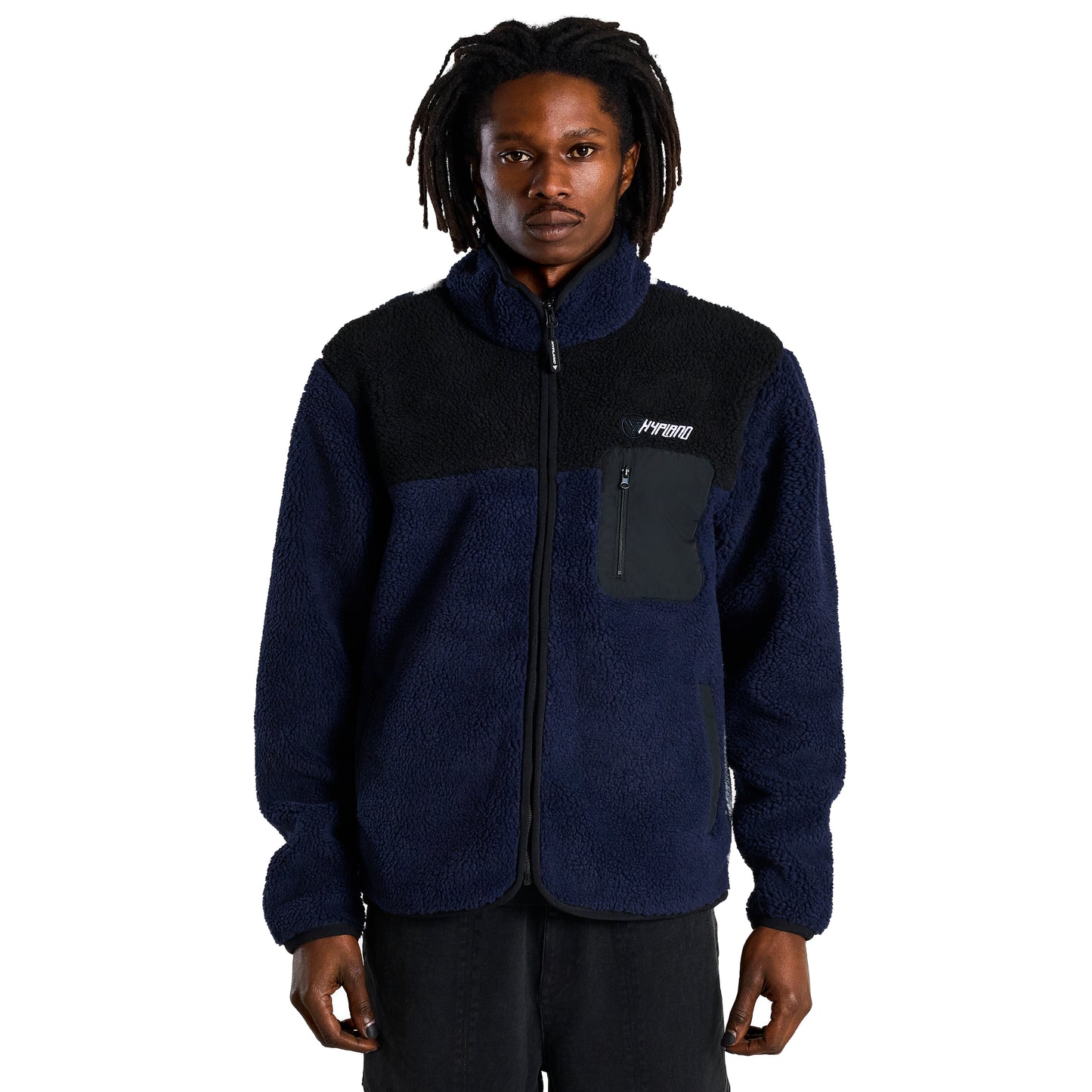 SHIPPUDEN OBITO SHERPA JACKET (NAVY)