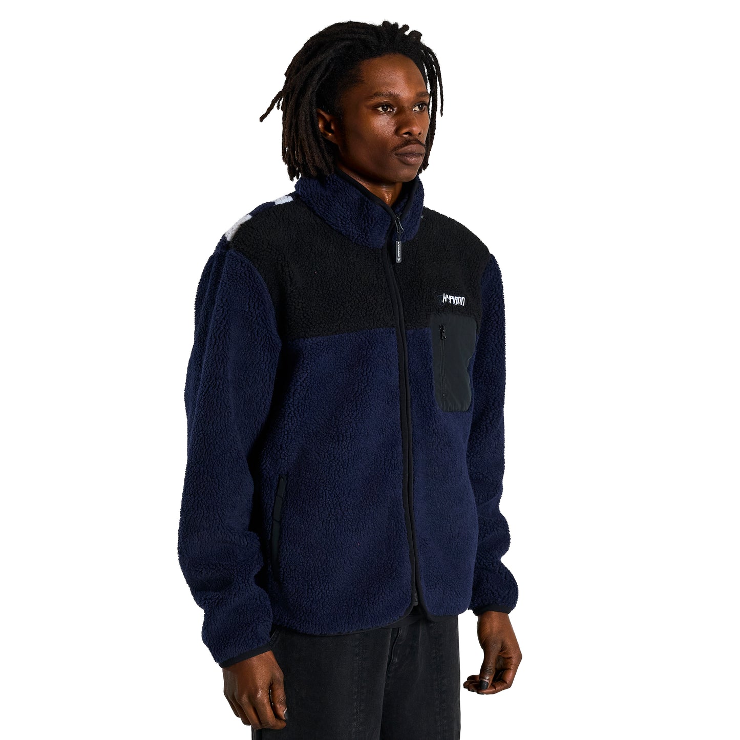 SHIPPUDEN OBITO SHERPA JACKET (NAVY)