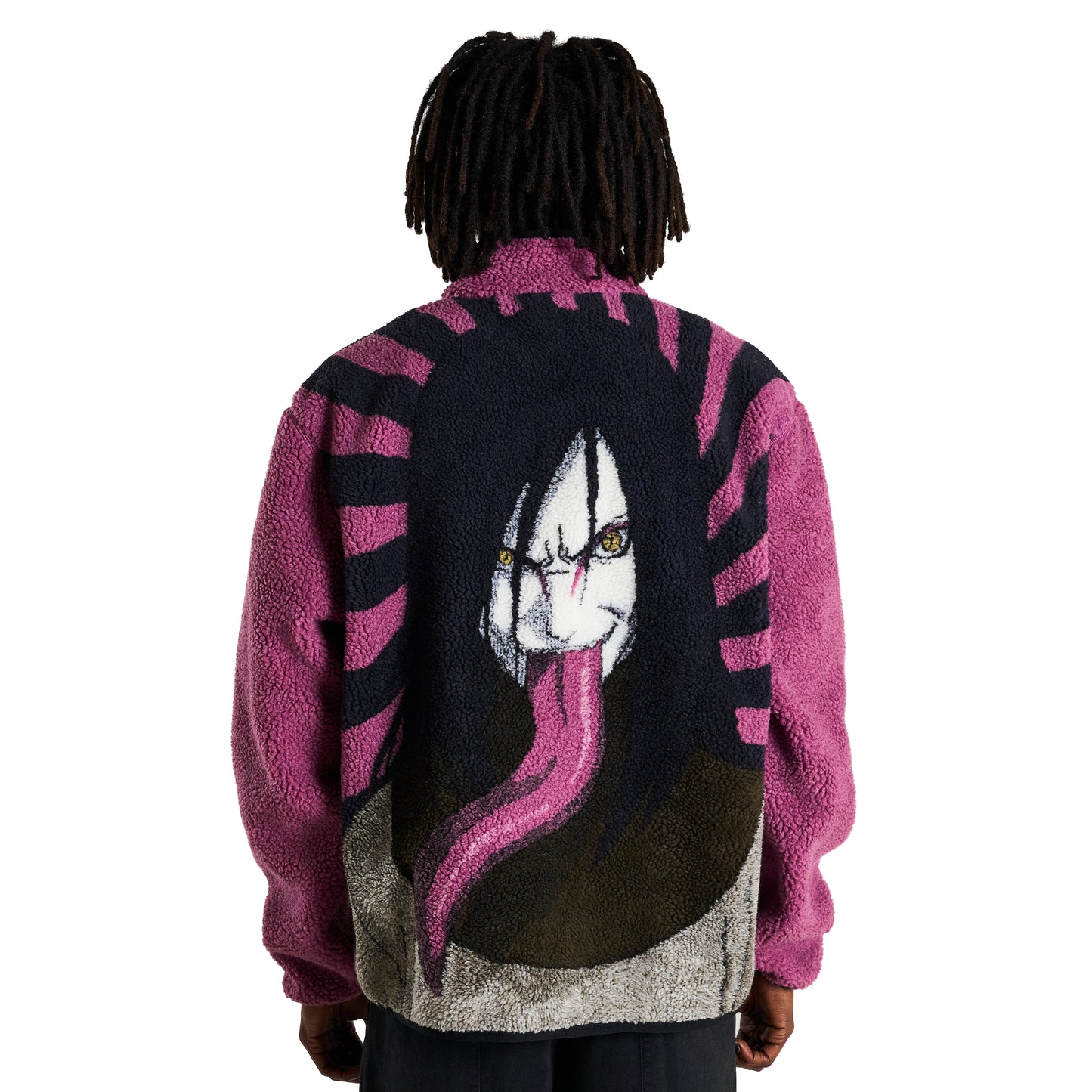 SHIPPUDEN OROCHIMARU SHERPA JACKET (PURPLE)