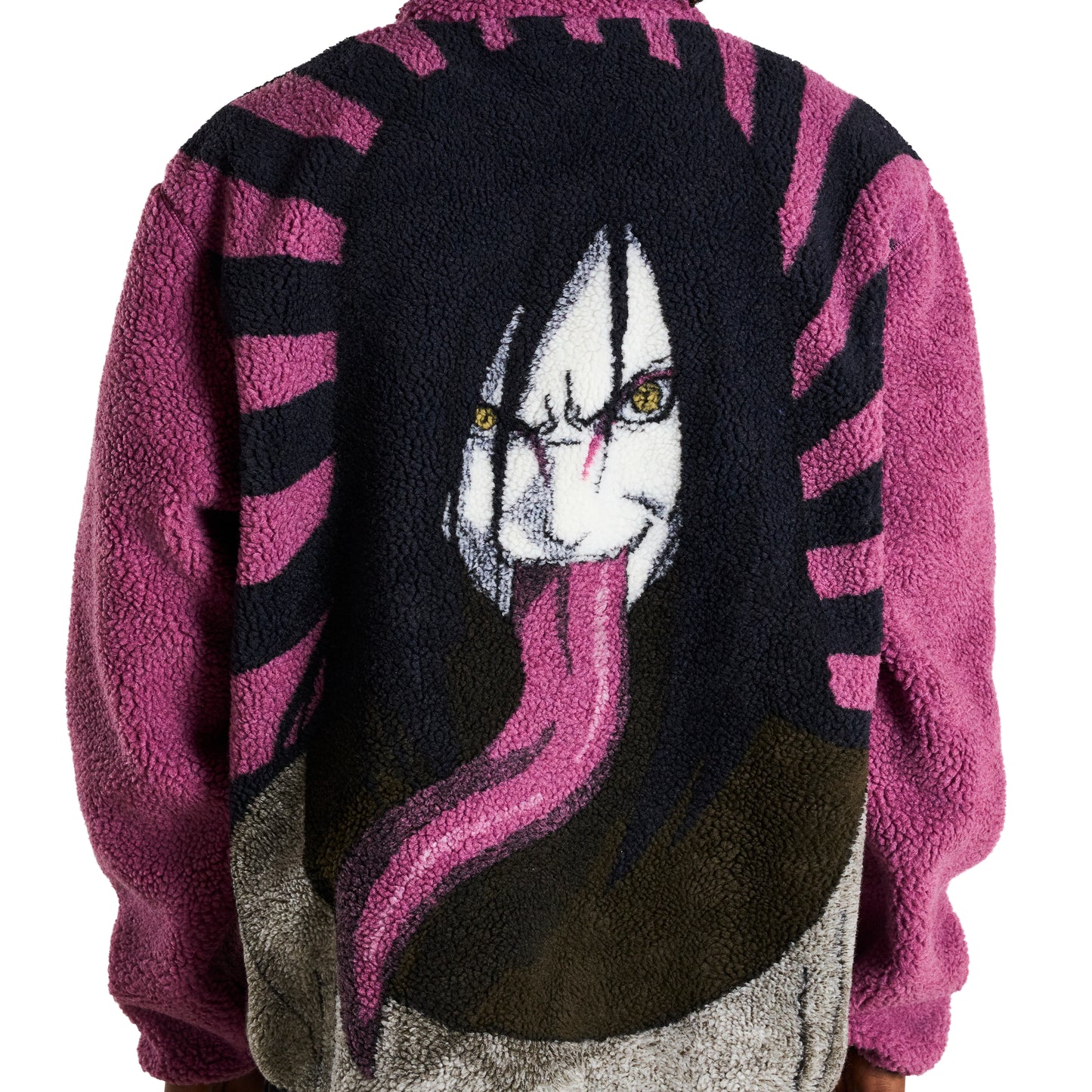 SHIPPUDEN OROCHIMARU SHERPA JACKET (PURPLE)