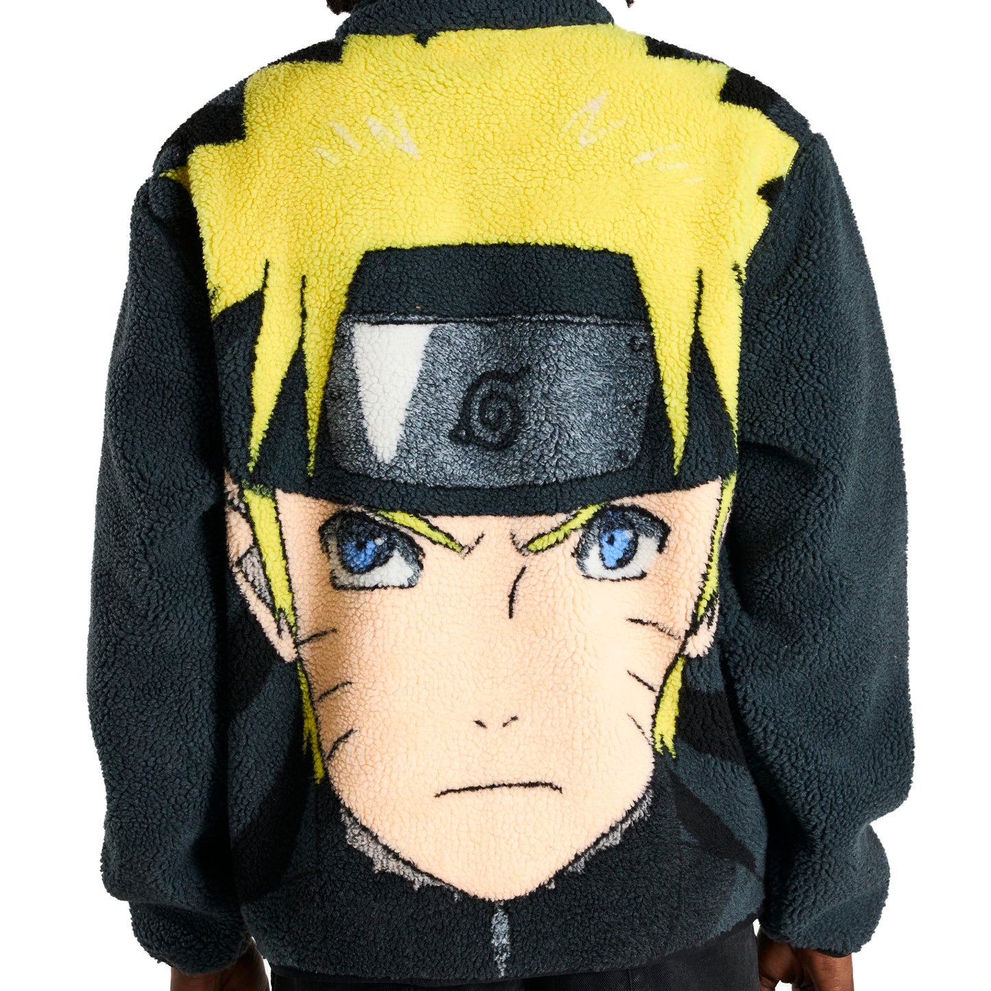 SHIPPUDEN NARUTO SHERPA JACKET (CHARCOAL)