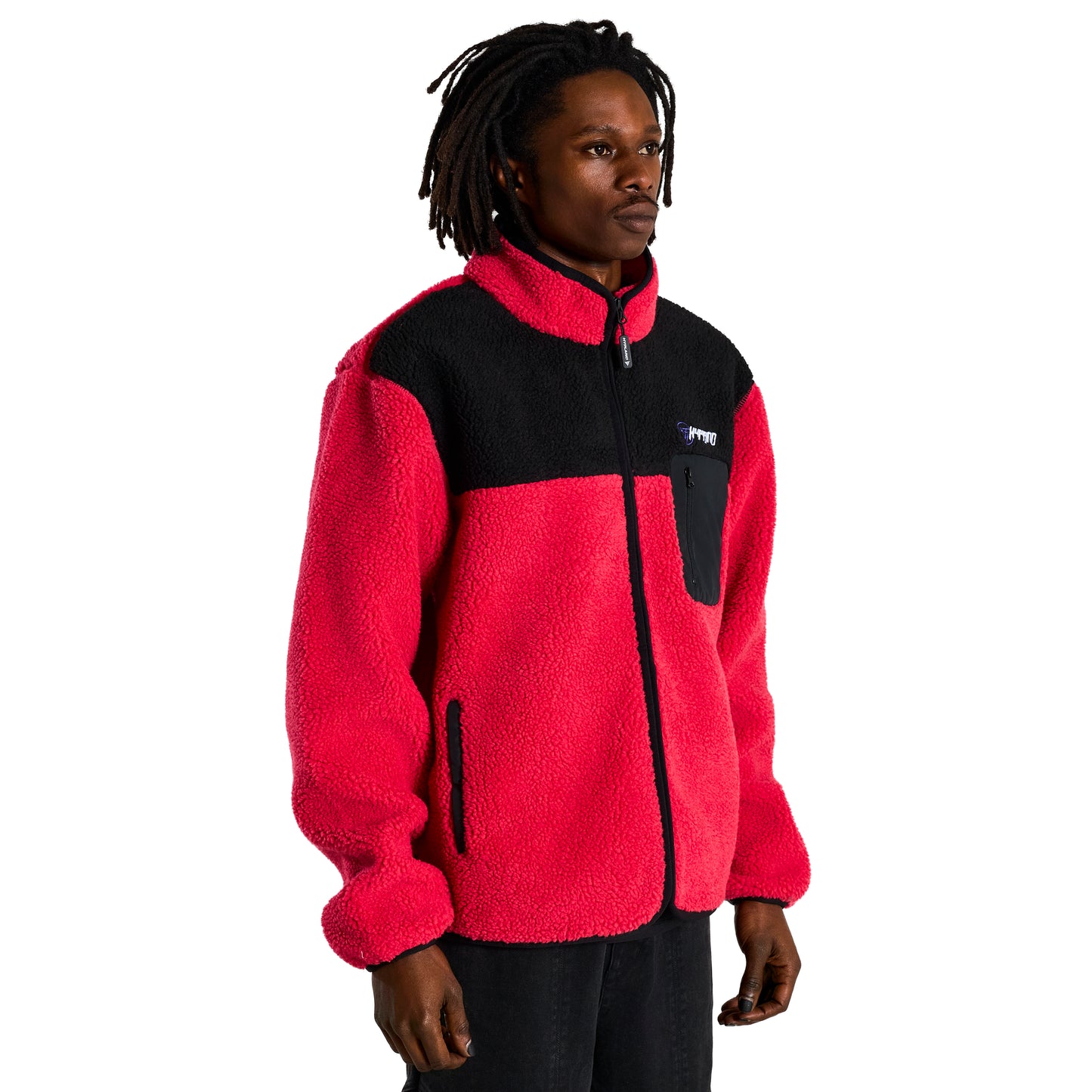 HXH HISOKA SHERPA JACKET (MAGENTA)