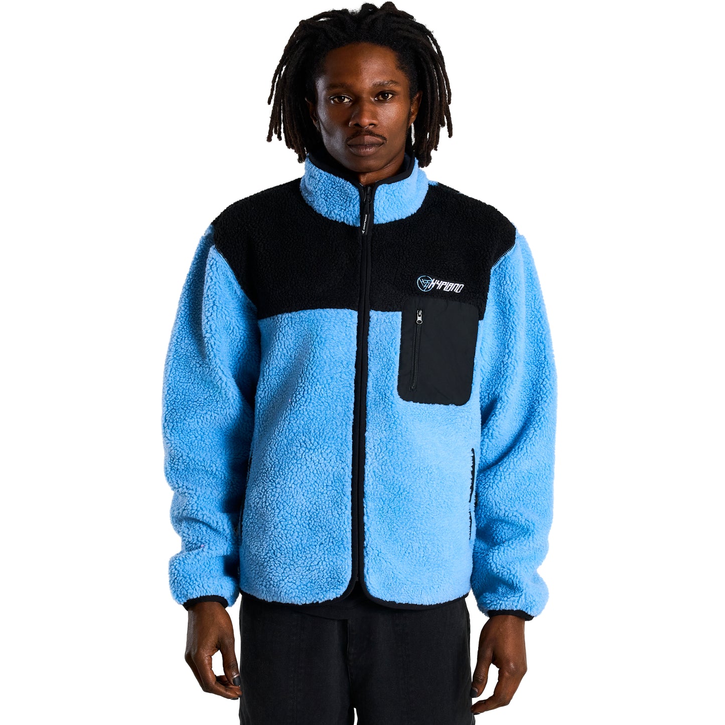 YUGIOH BLUE EYES SHERPA JACKET (LIGHT BLUE)