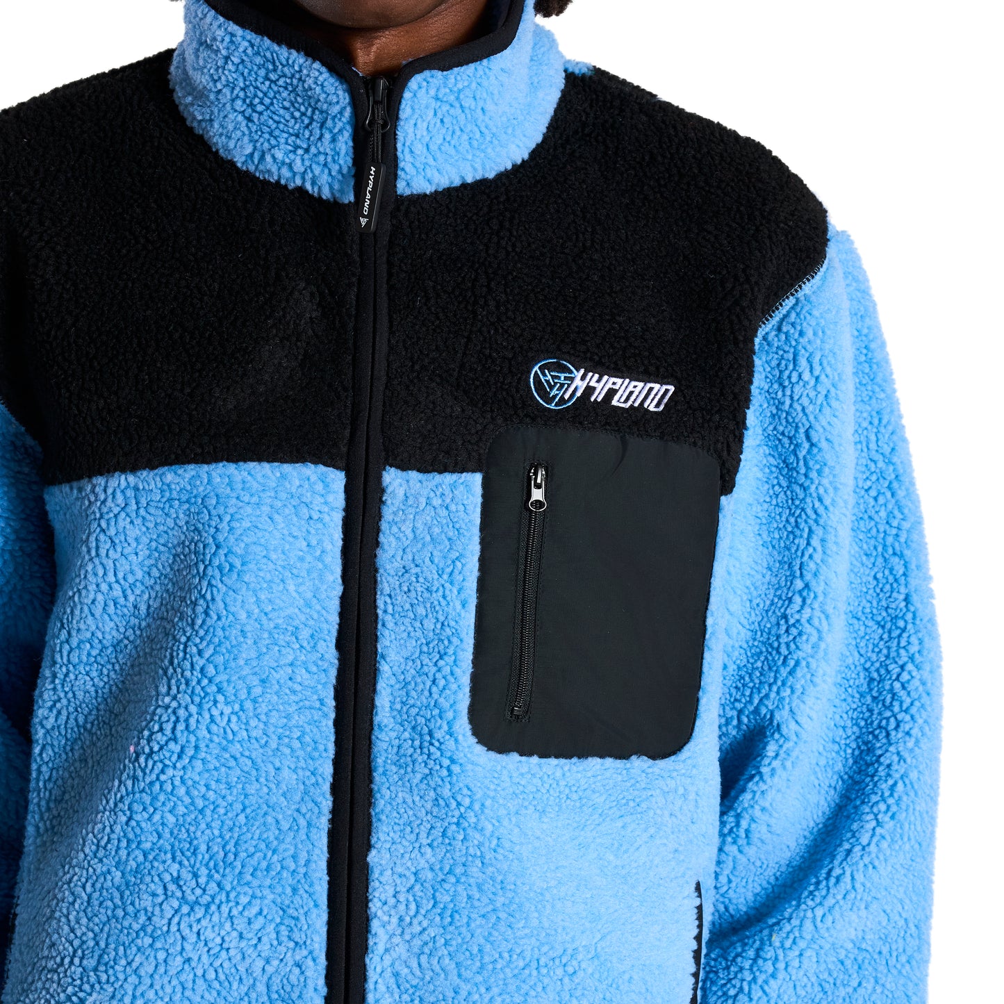 YUGIOH BLUE EYES SHERPA JACKET (LIGHT BLUE)