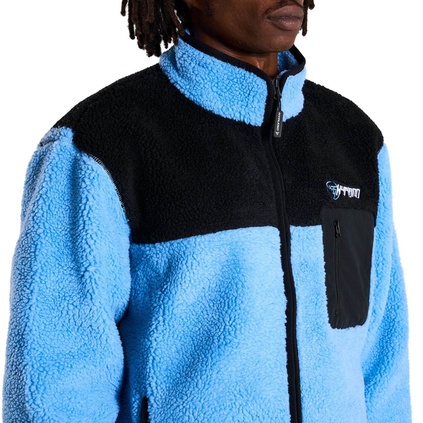 YUGIOH BLUE EYES SHERPA JACKET (LIGHT BLUE)