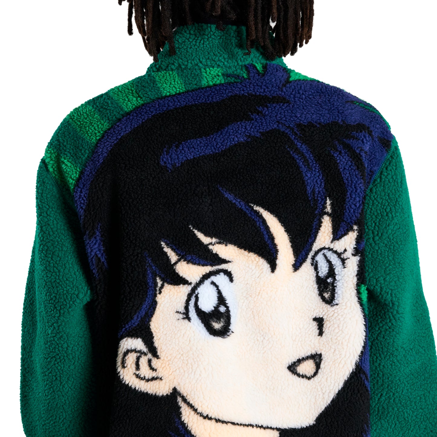 INUYASHA KAGOME SHERPA JACKET (GREEN)