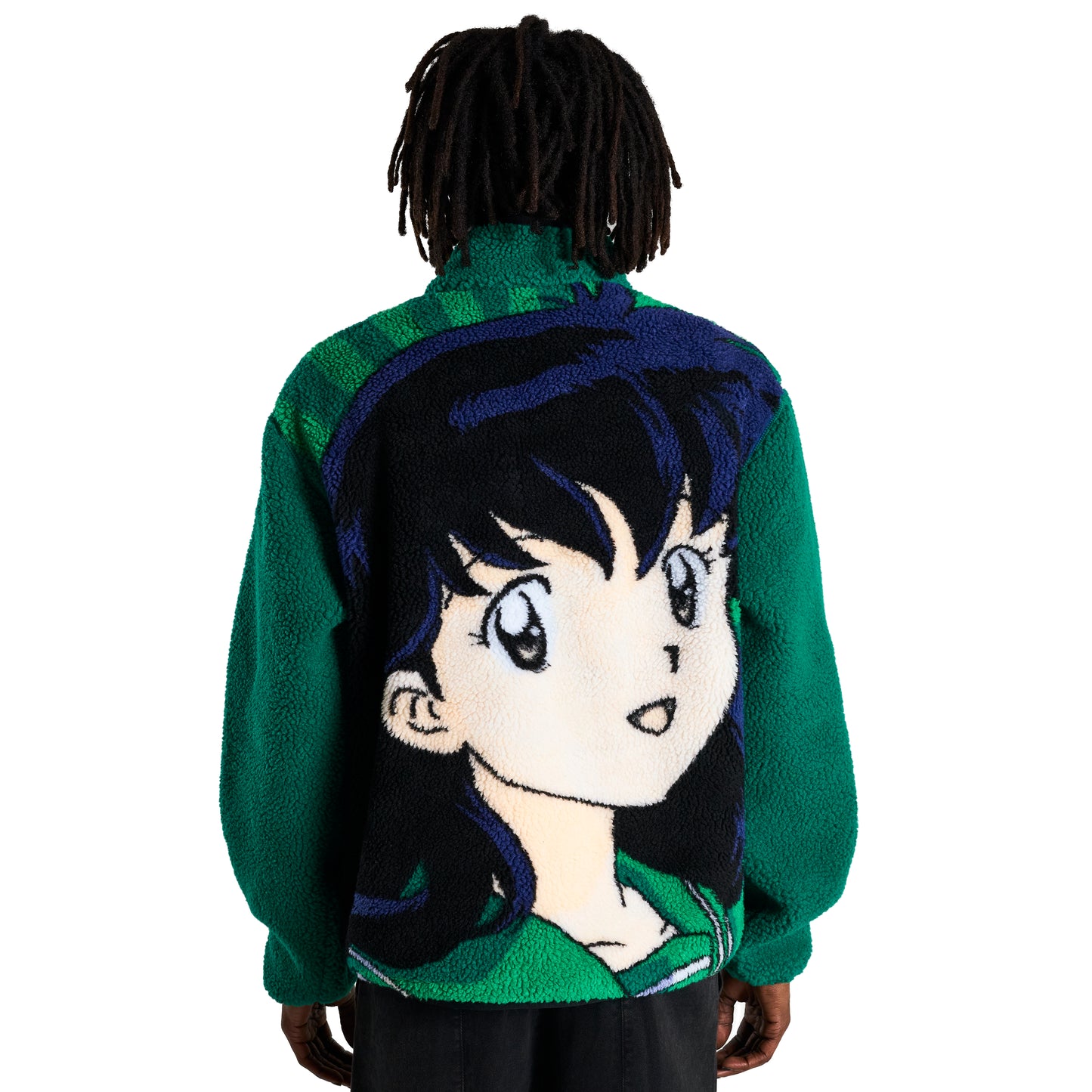 INUYASHA KAGOME SHERPA JACKET (GREEN)