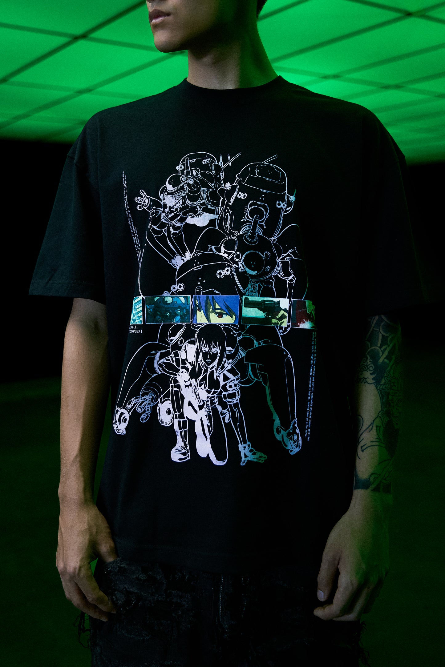 GITS OUTLINE SHIRT (BLACK)
