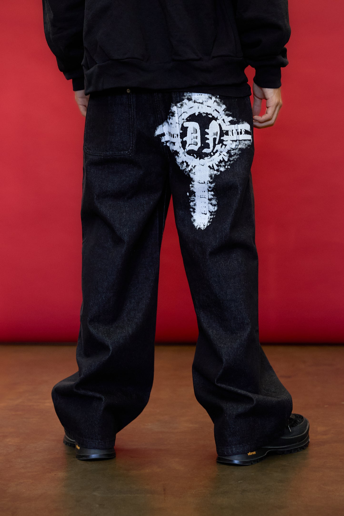 DEATH NOTE RULES DENIM (RAW BLACK)