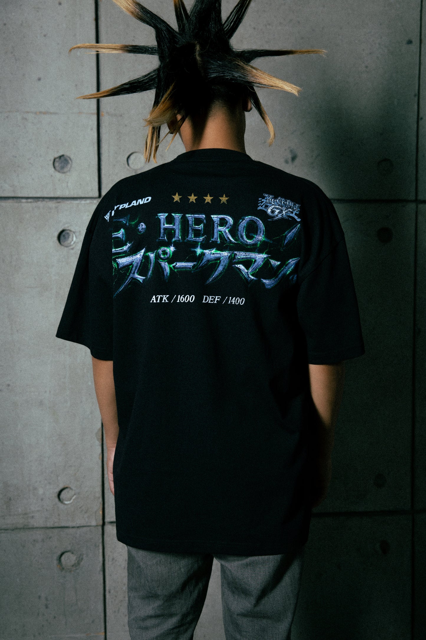 YUGIOH SPARKMAN JUMBO PRINT SHIRT (BLK)