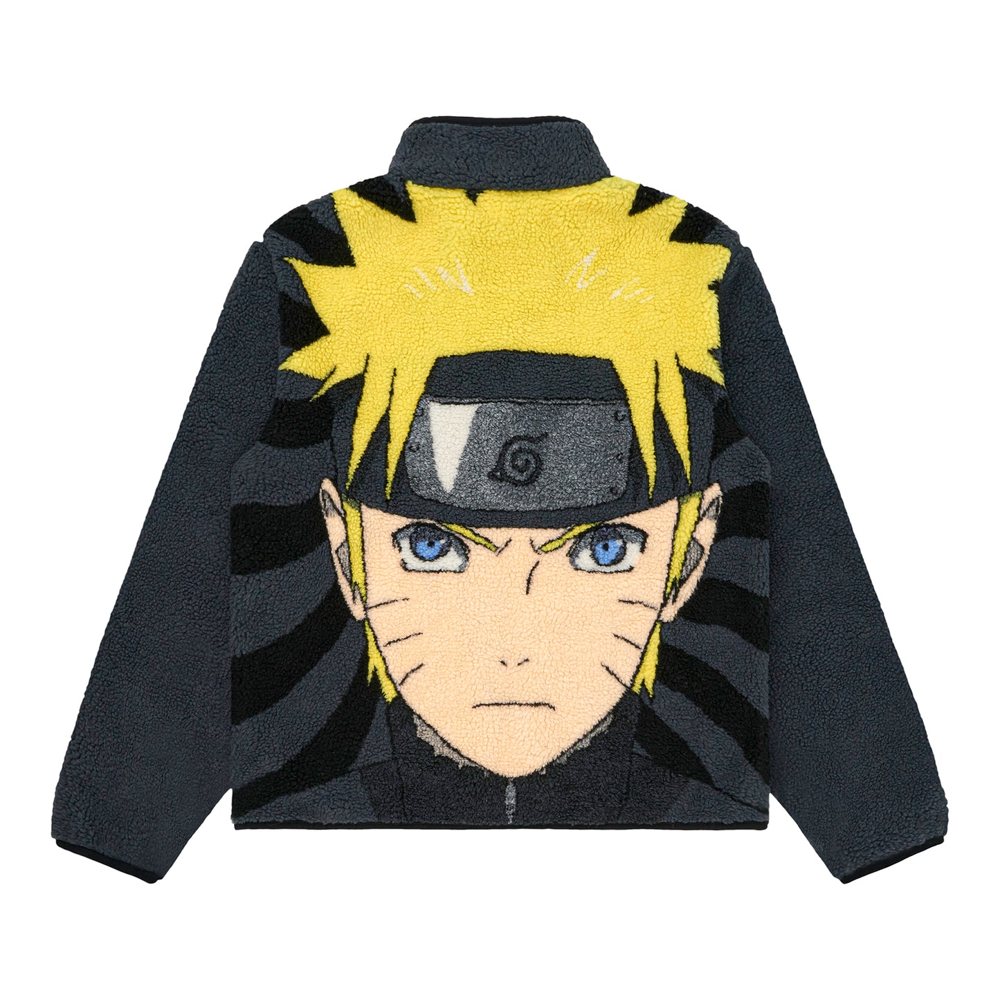 SHIPPUDEN NARUTO SHERPA JACKET (CHARCOAL)