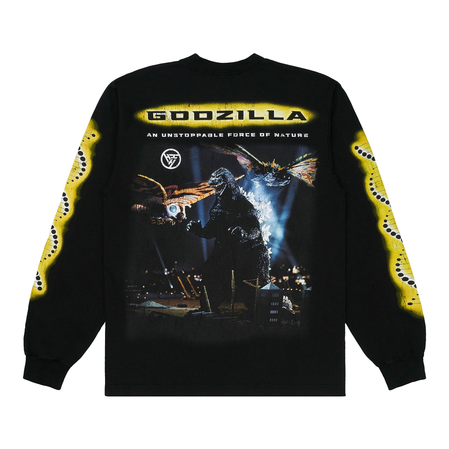 GODZILLA UNSTOPPABLE LONG SLEEVE TEE (BLACK)