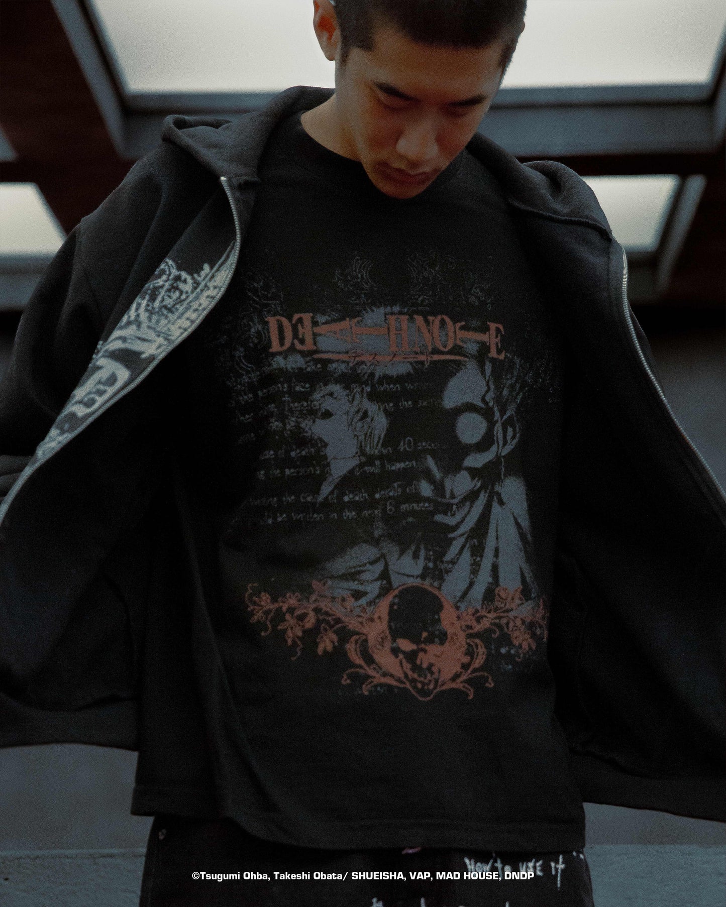 DEATH NOTE SHADOW LONG SLEEVE SHIRT (BLACK)