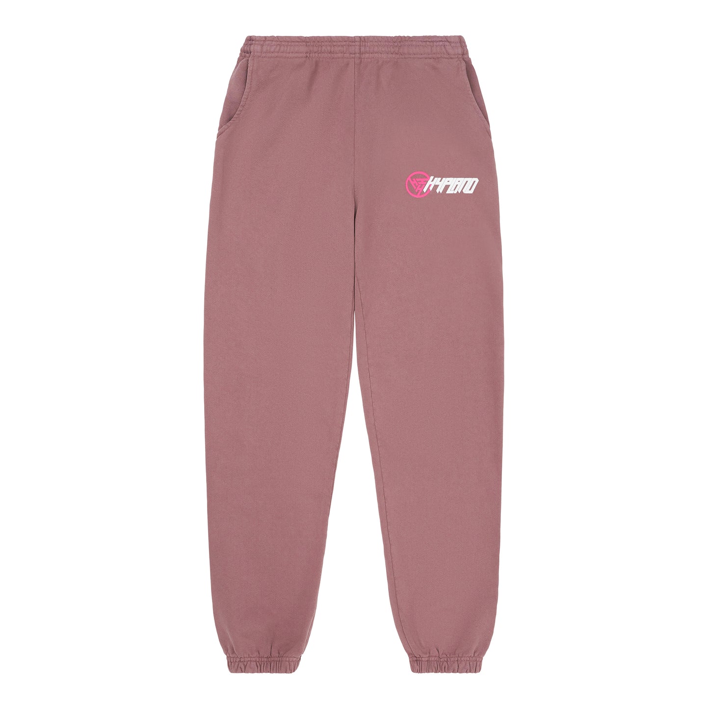 HYPLAND SLANT LOGO SWEAT PANTS (MAUVE)